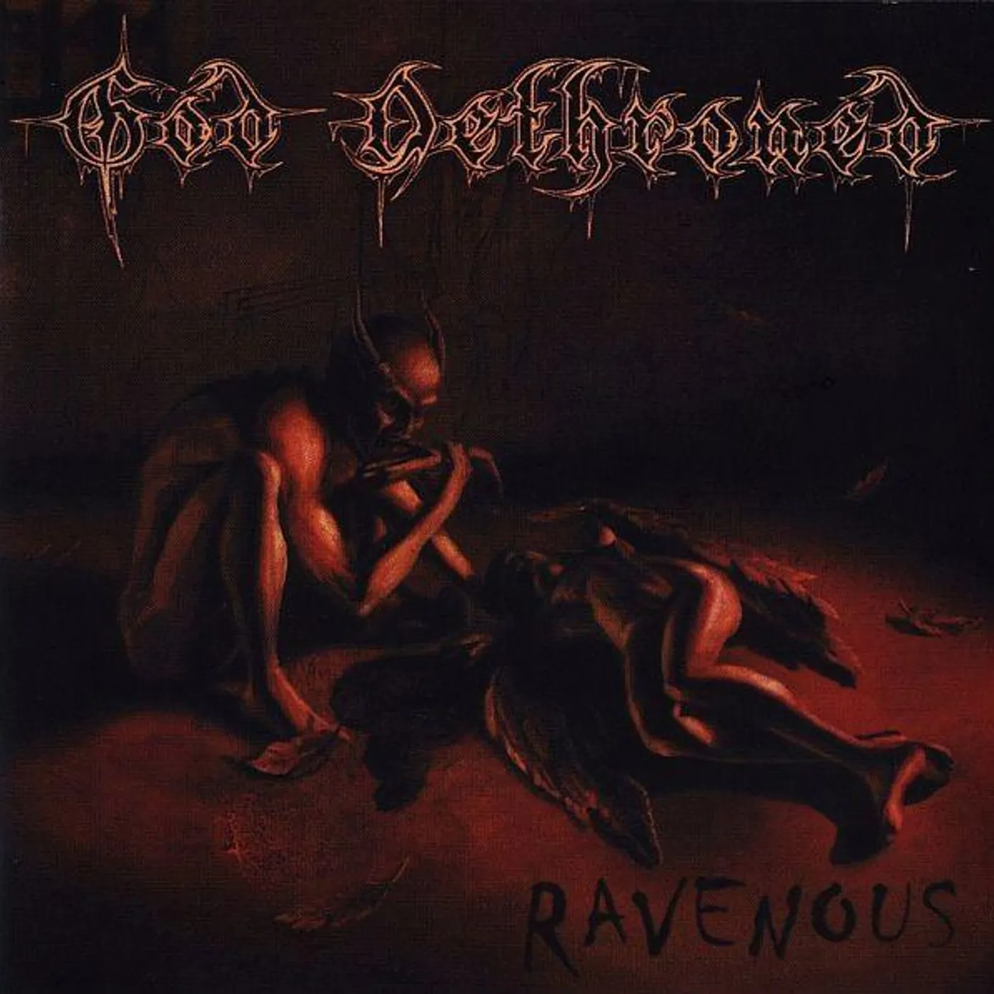 God Dethroned Ravenous (Orange w/ White & Black Splatter) Vinyl Record