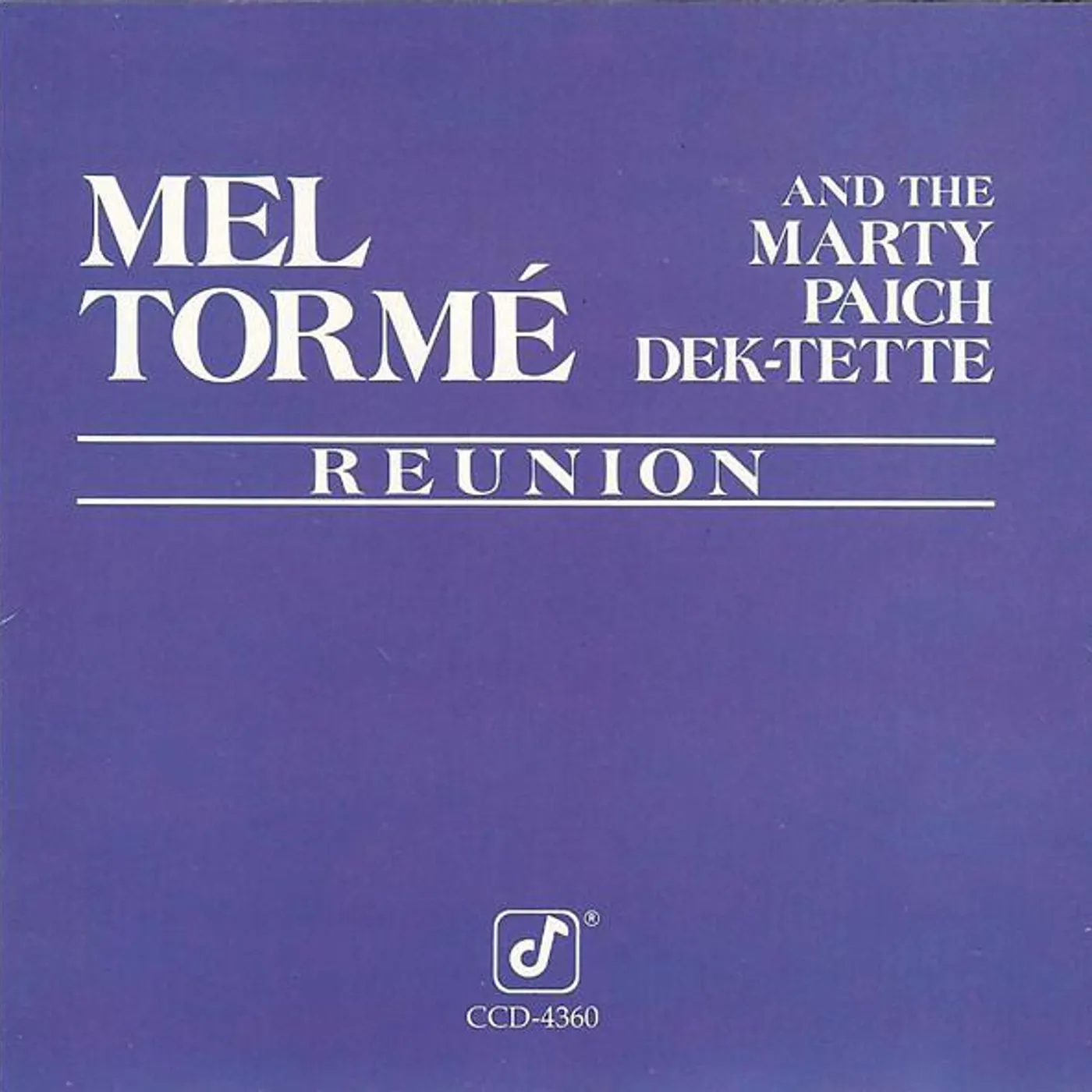 Mel Tormé & THE MARTY PAICH DEK-TETTE CD