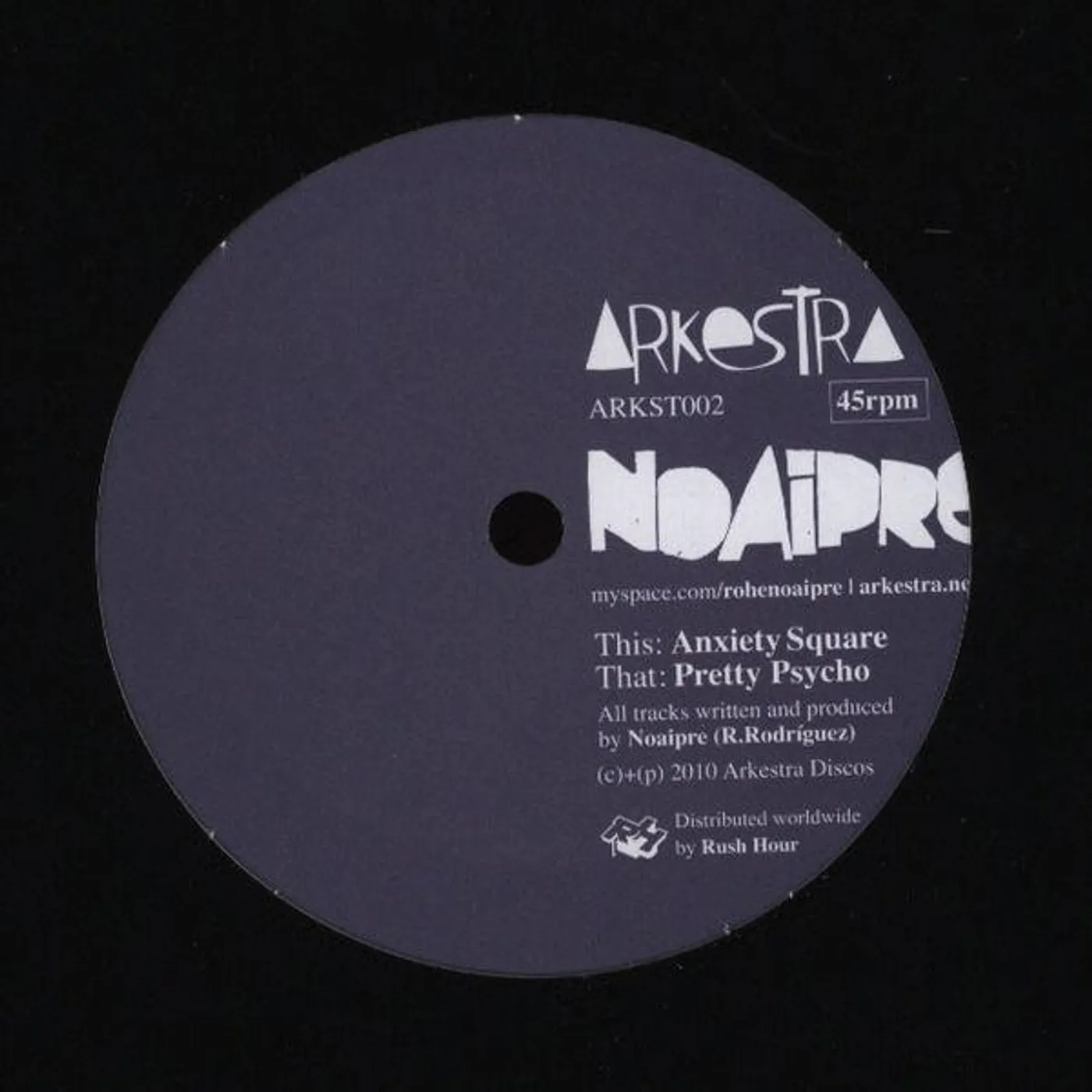 Noaipre Pretty Psycho/Anxiety Square Vinyl Record