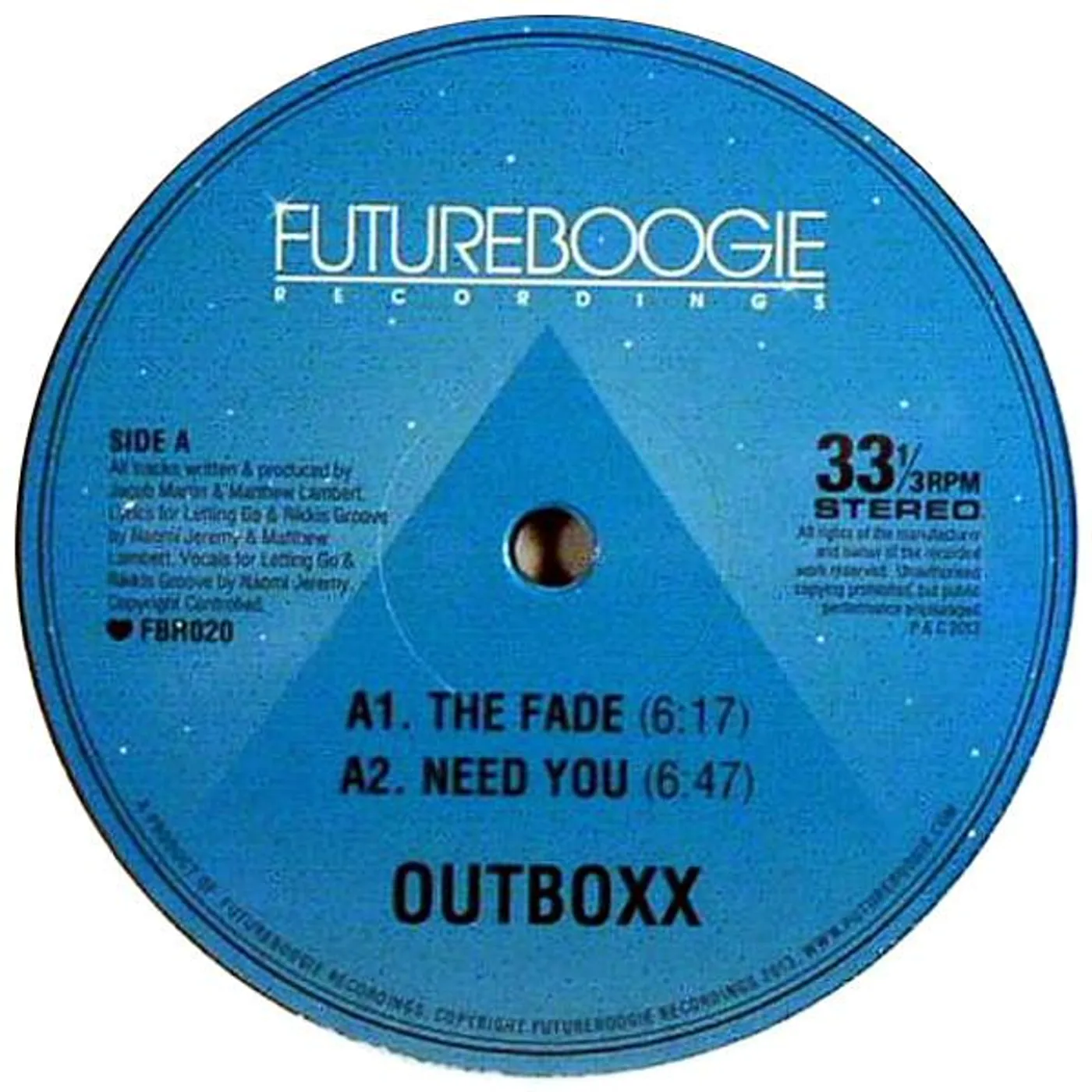 Outboxx FADE EP Vinyl Record
