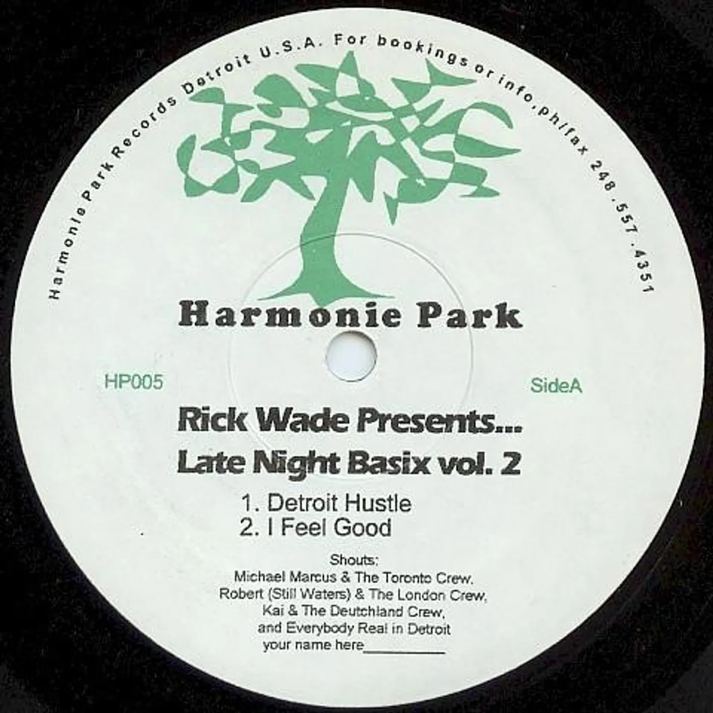 Rick Wade LATE NIGHT BASIX VOL 2 Vinyl Record