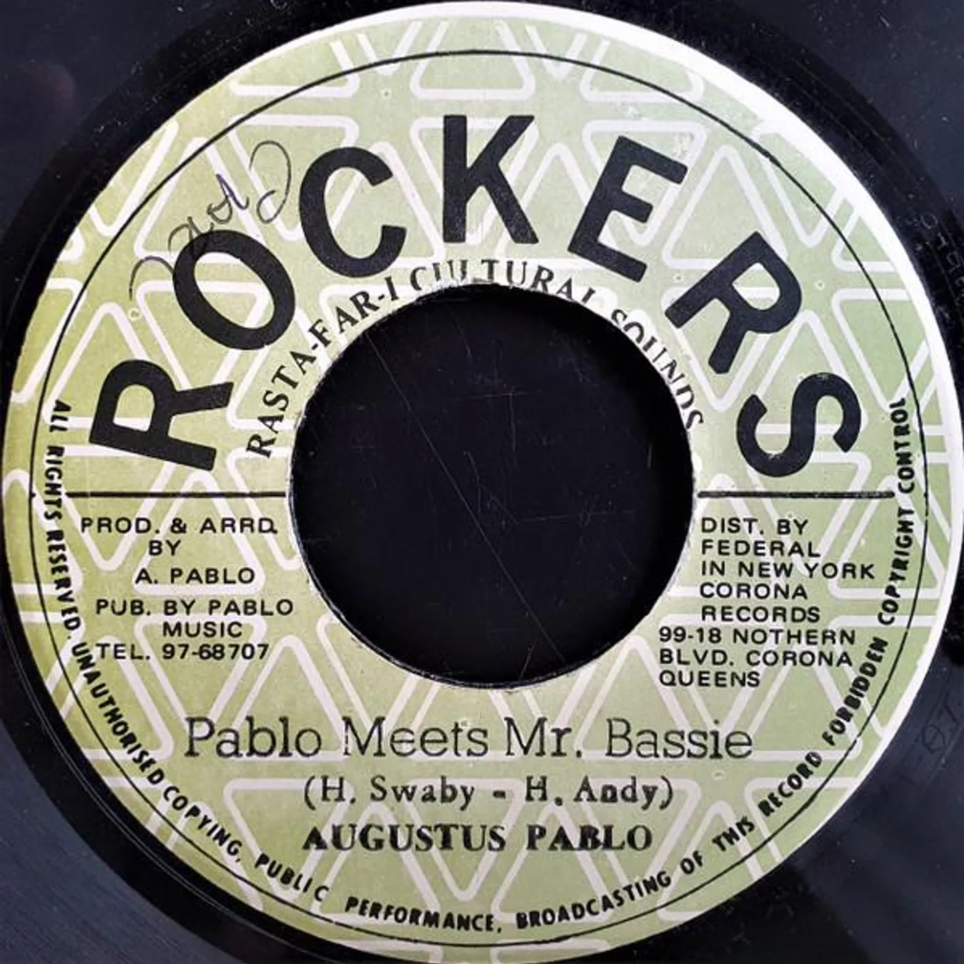 Augustus Pablo PABLO MEETS MR BASSIE Vinyl Record