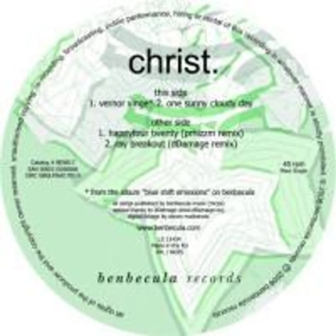 Christ. Vernor Vinge Vinyl Record