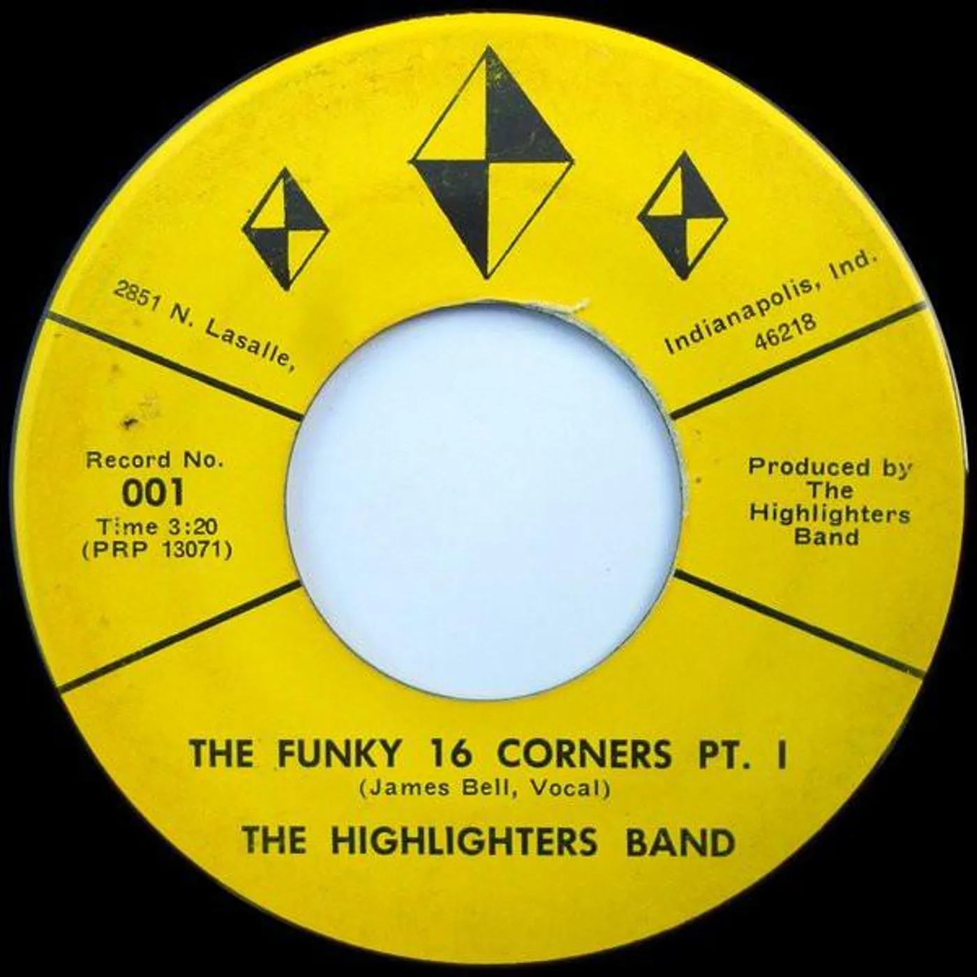 The Highlighters Band FUNKY 16 CORNERS PT. 1-2 (FRA) Vinyl Record