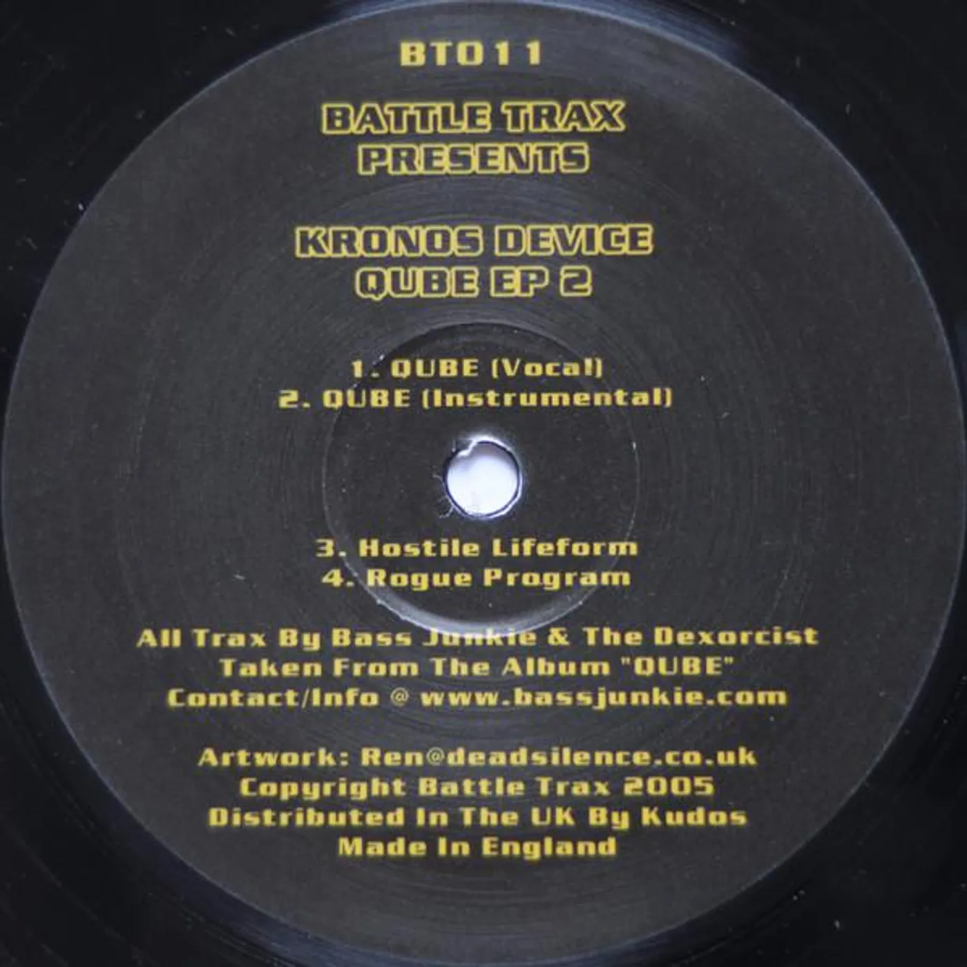 Kronos Device QUBE EP 2 Vinyl Record - UK Release