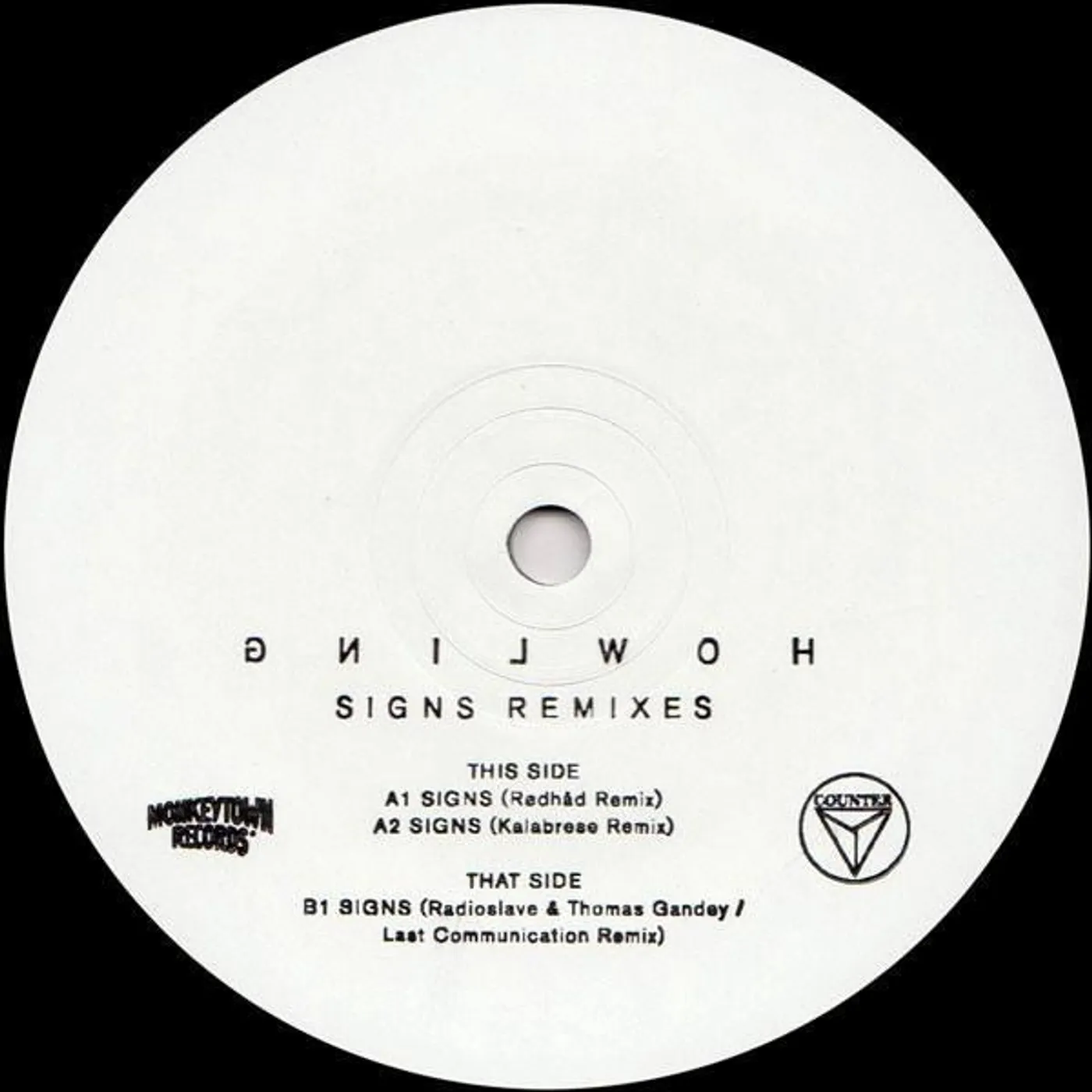 Howling SIGNS REMIXES Vinyl Record - UK Release