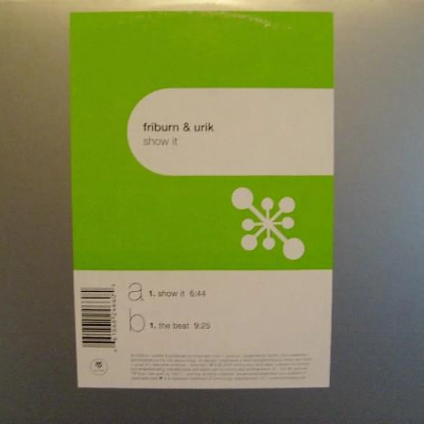 Friburn & Urik SHOW IT / THE BEAT Vinyl Record