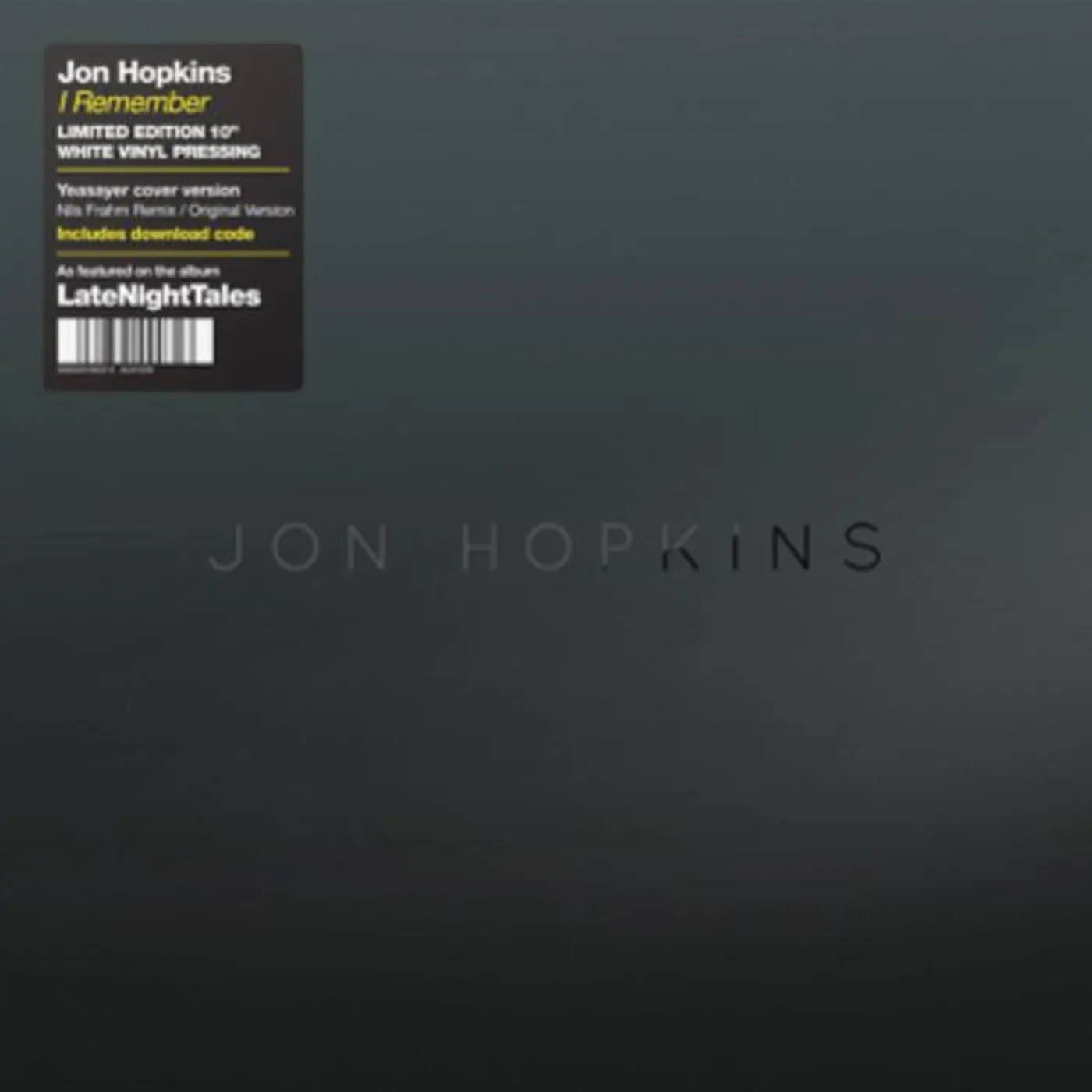 Jon Hopkins I REMEMBER Vinyl Record - Canada Release