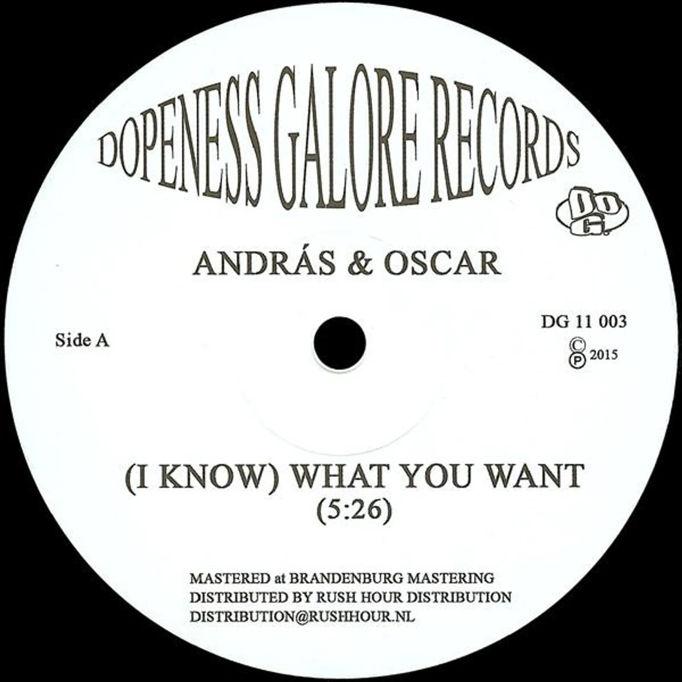 Andras & Oscar (I KNOW) WHAT YOU WANT Vinyl Record