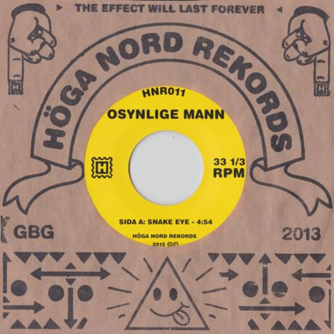 Osynlige Mann Snake Eye/Electrodes Vinyl Record