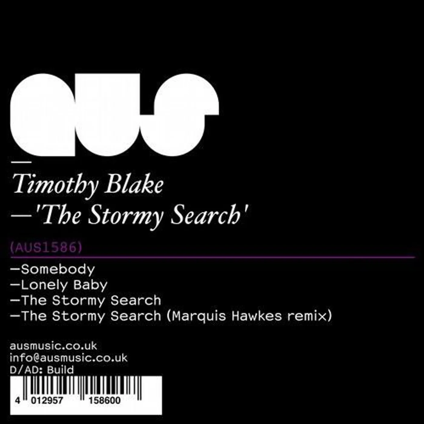 Timothy Blake Stormy Search Vinyl Record