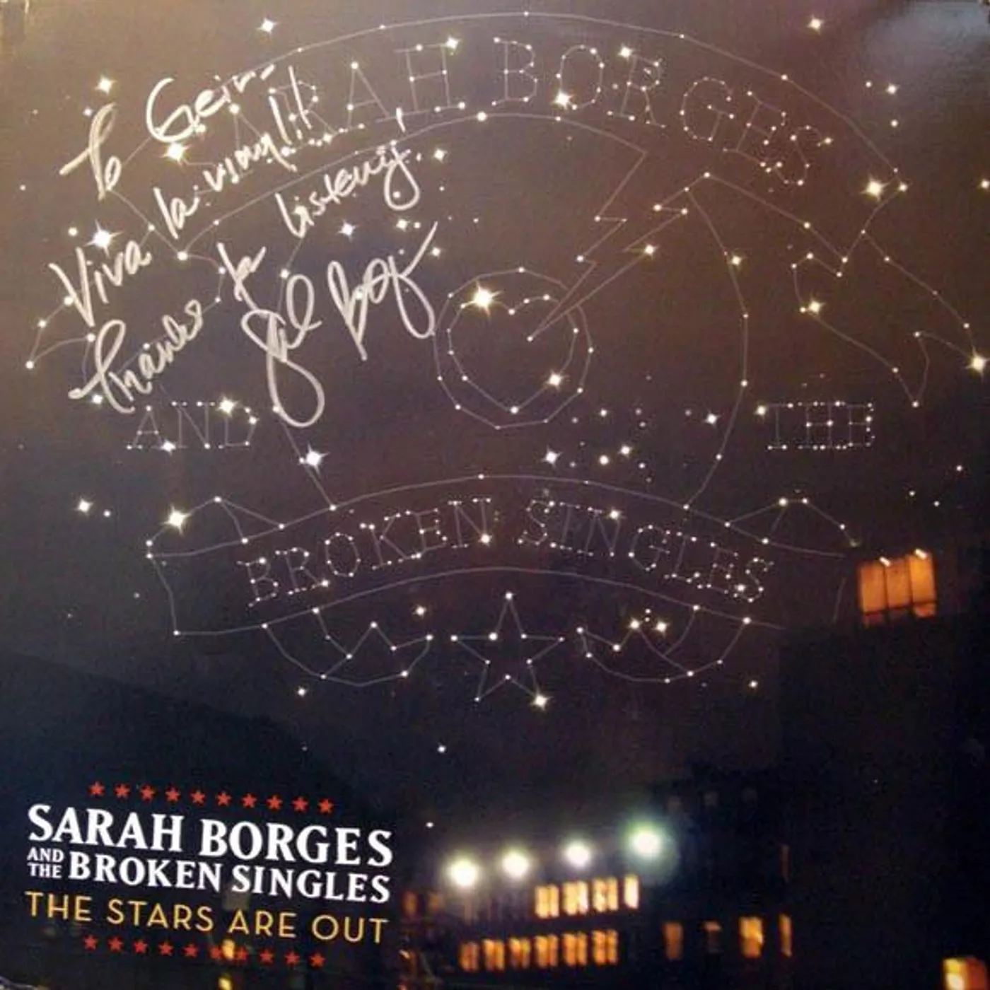 Sarah Borges and the Broken Singles STARS ARE OUT Vinyl Record