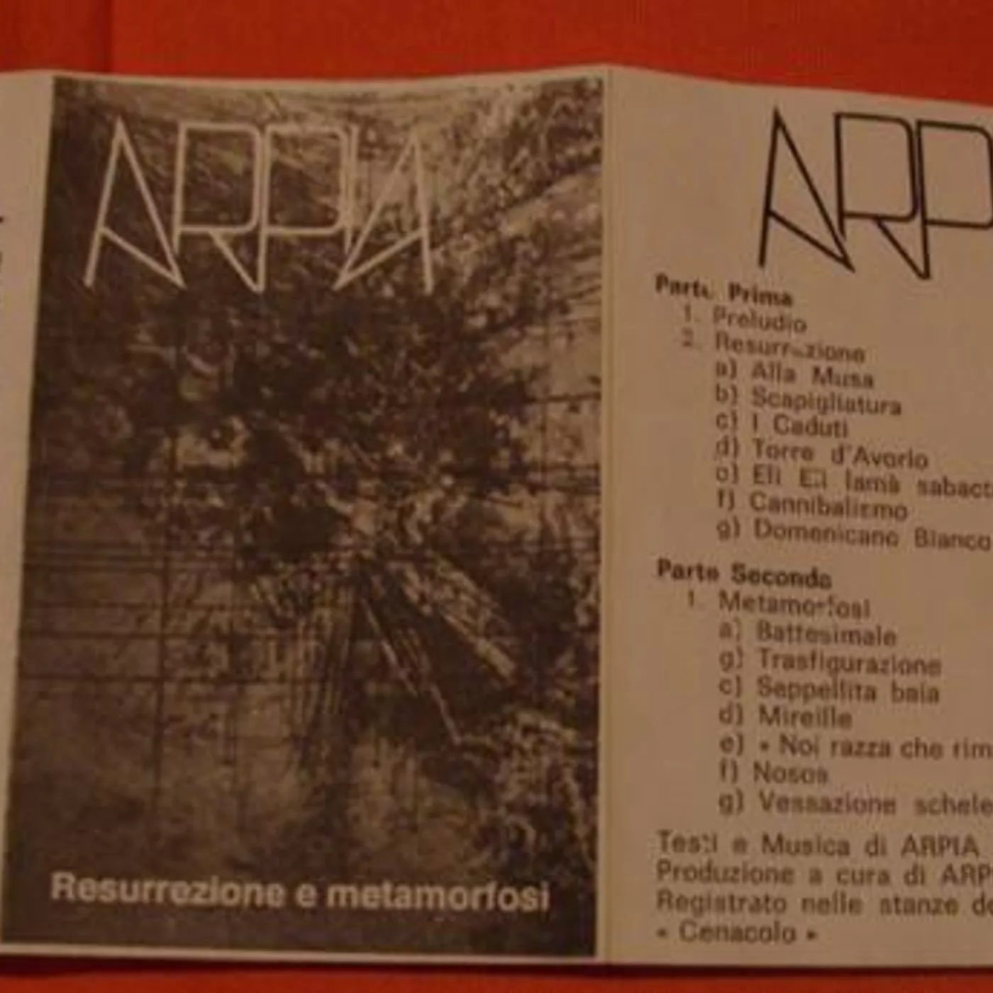 Arpia RESURREZIONE E METAMORFOSI Vinyl Record