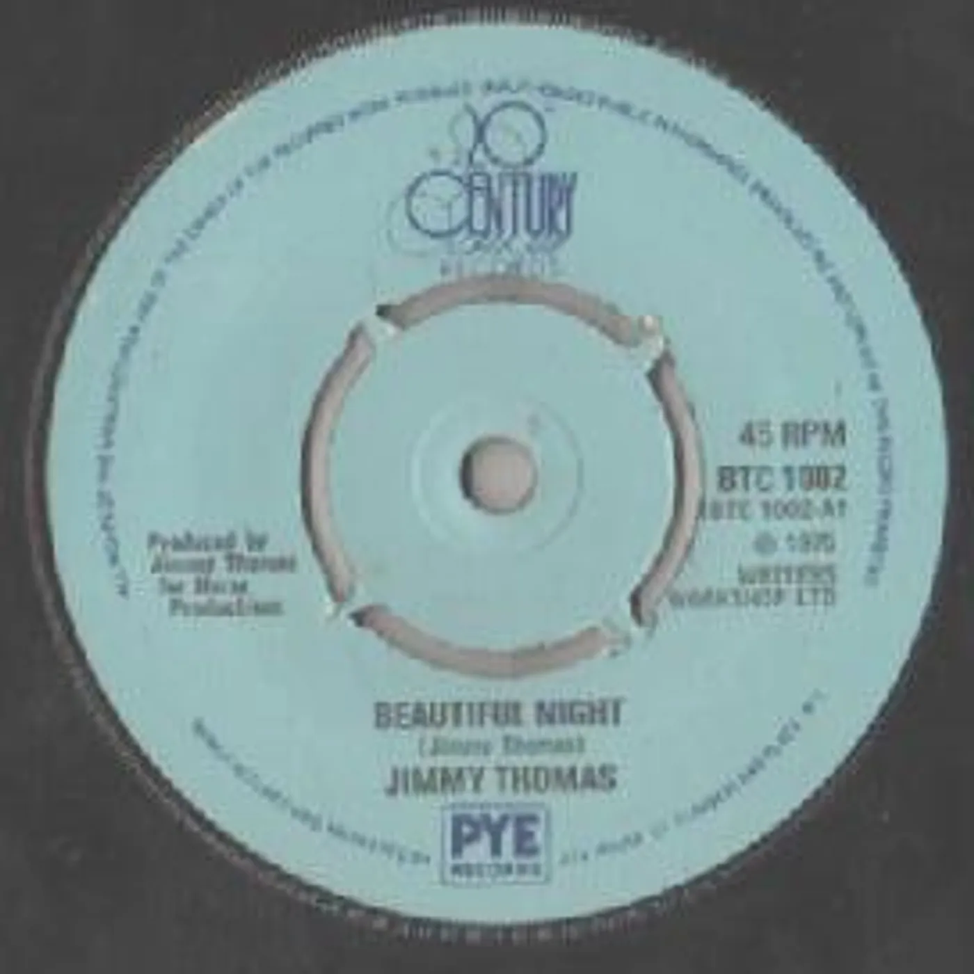 Jimmy Thomas Beautiful Night Vinyl Record