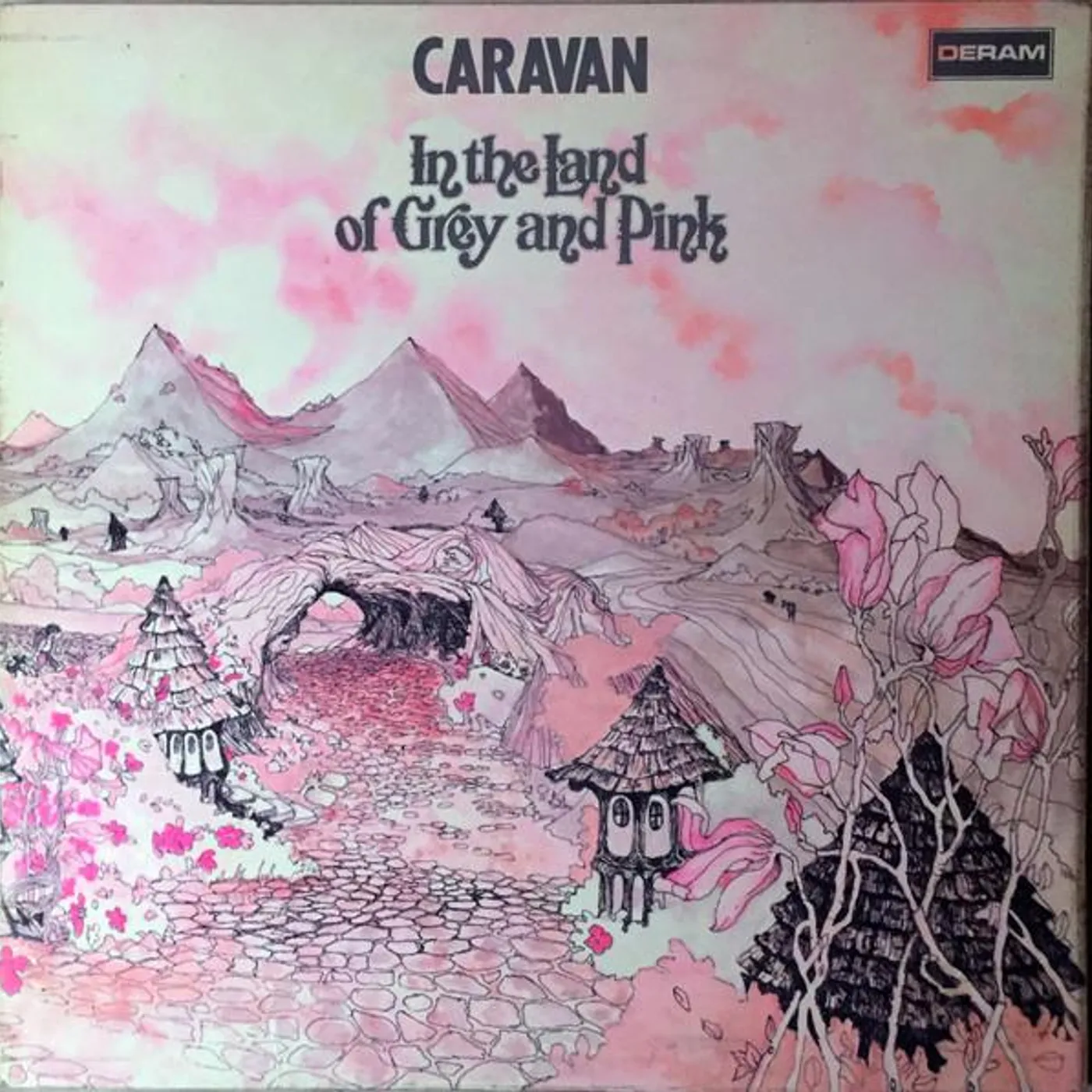 Caravan IN THE LAND OF GREY & PINK Vinyl Record
