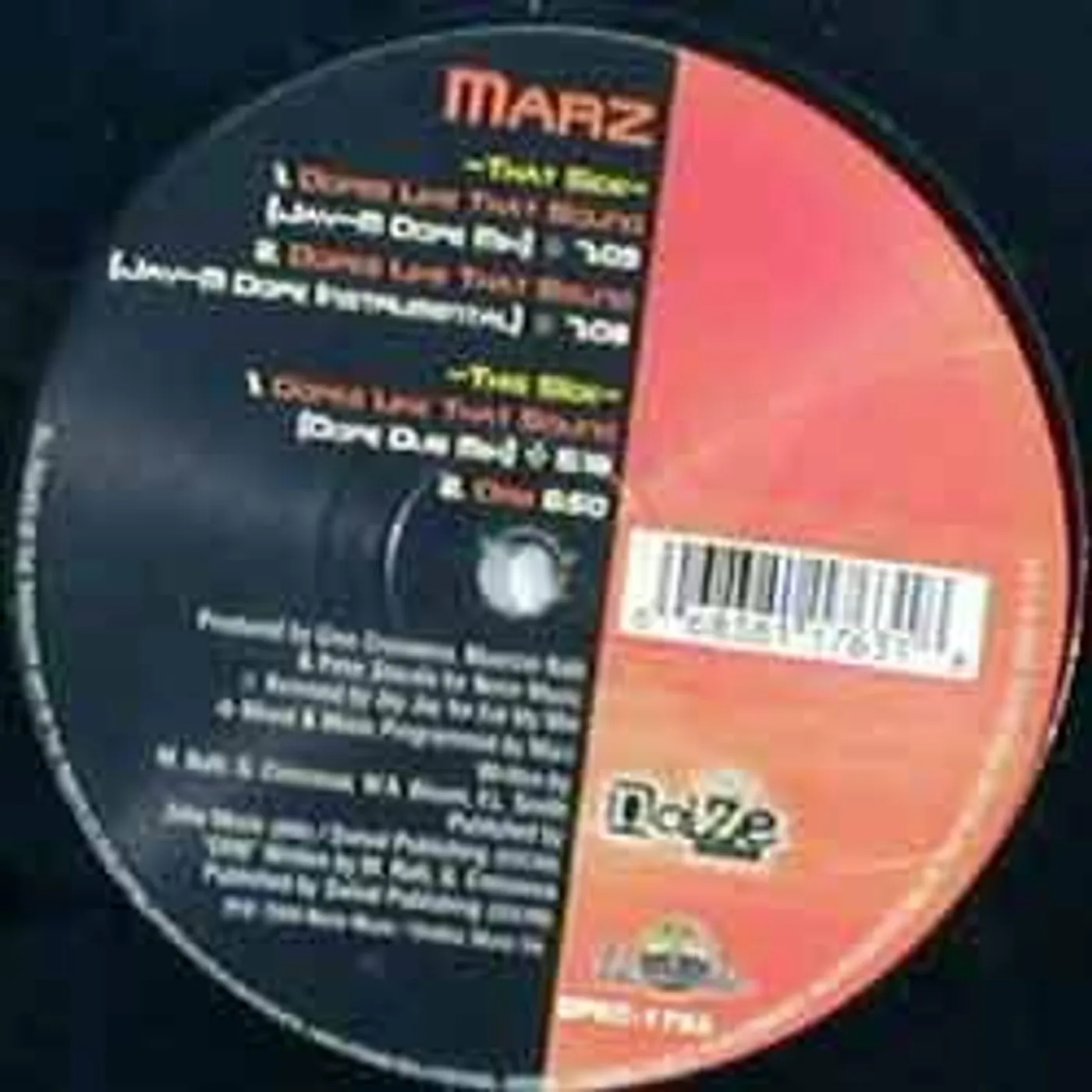 Marz DOPES LIKE THAT SOUND Vinyl Record - Canada Release