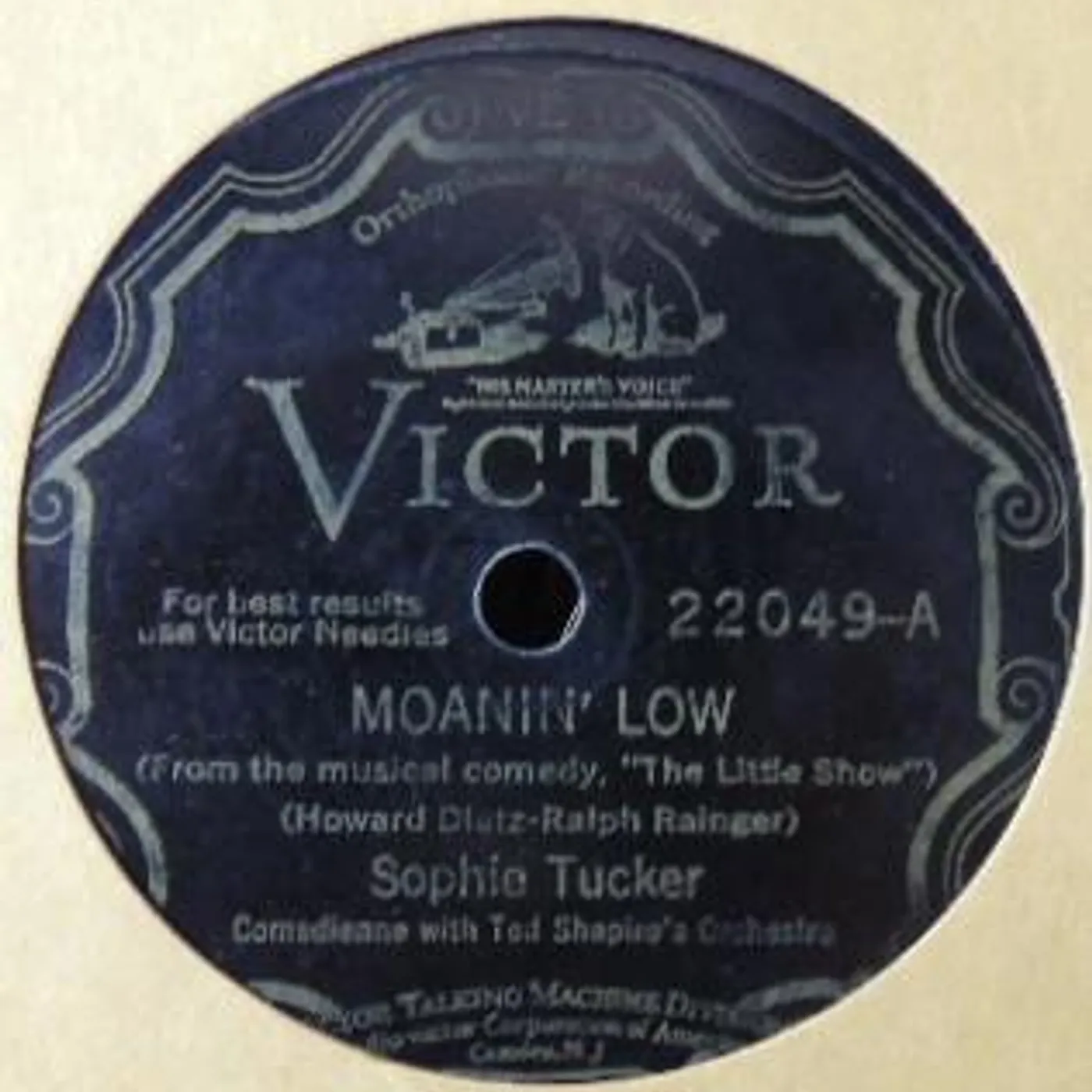 Sophie Tucker SOME OF THESE DAYS CD