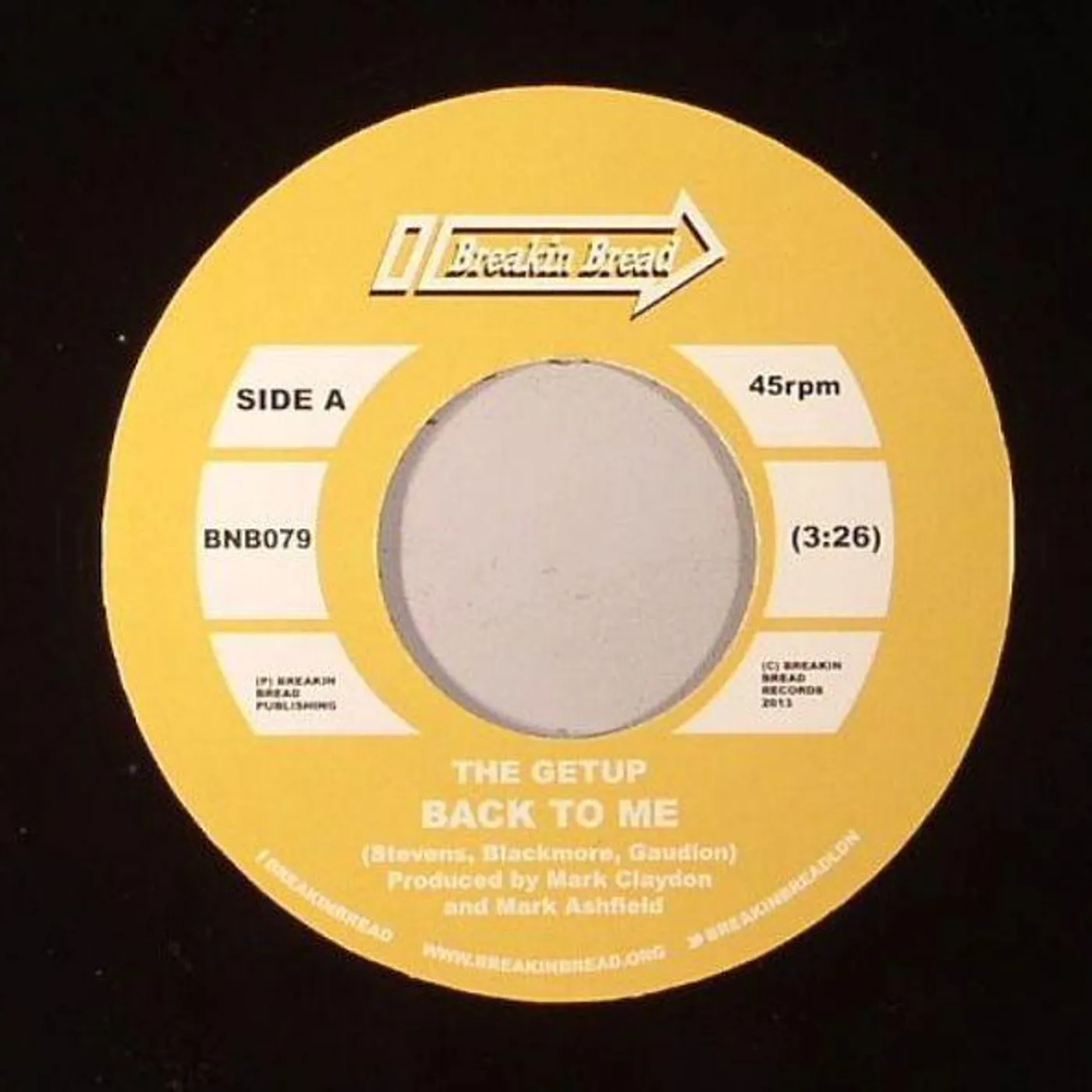 The Getup BACK TO ME/BUNGLES TWANGER Vinyl Record - UK Release