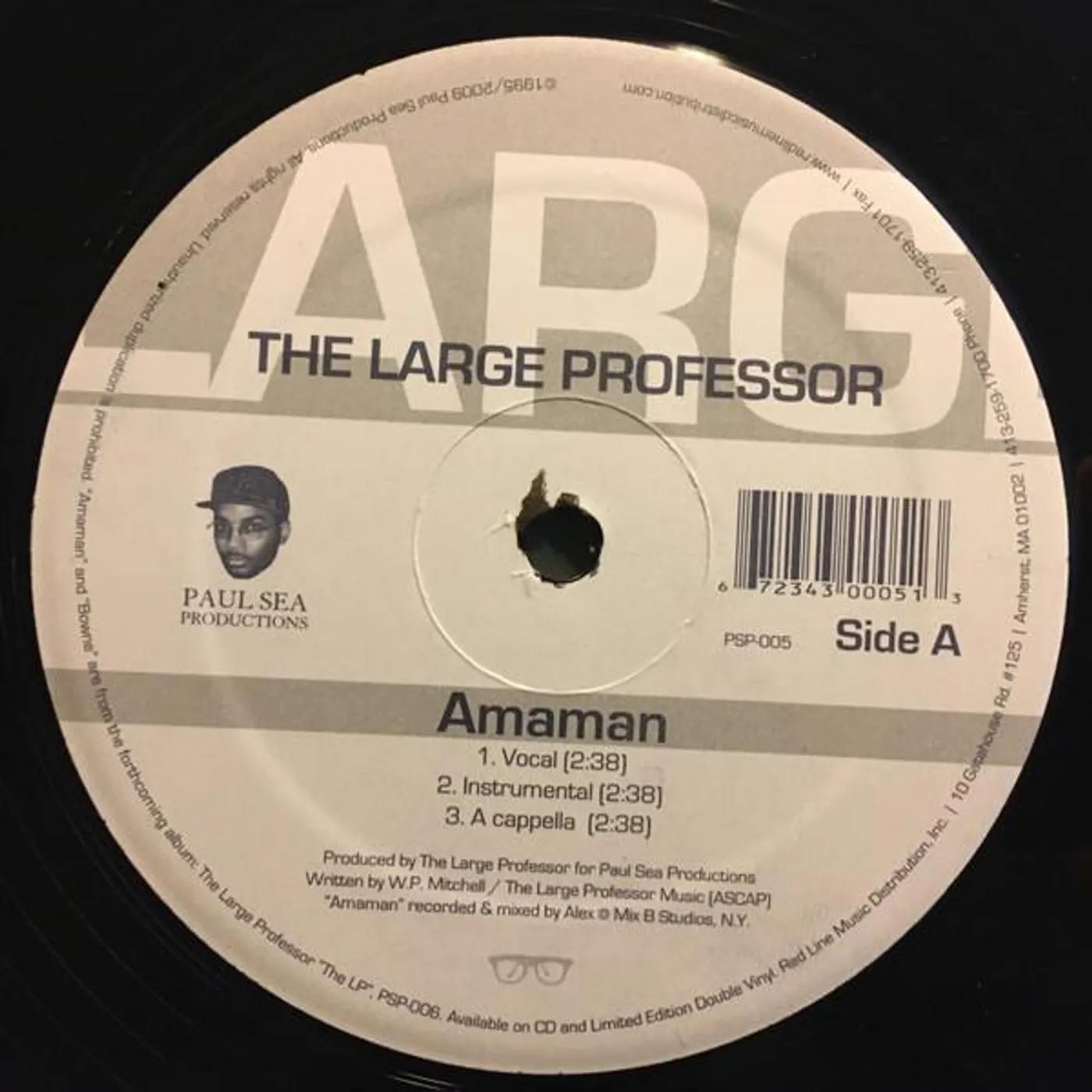 Large Professor AMAMAN/BOWNE Vinyl Record - Sweden Release