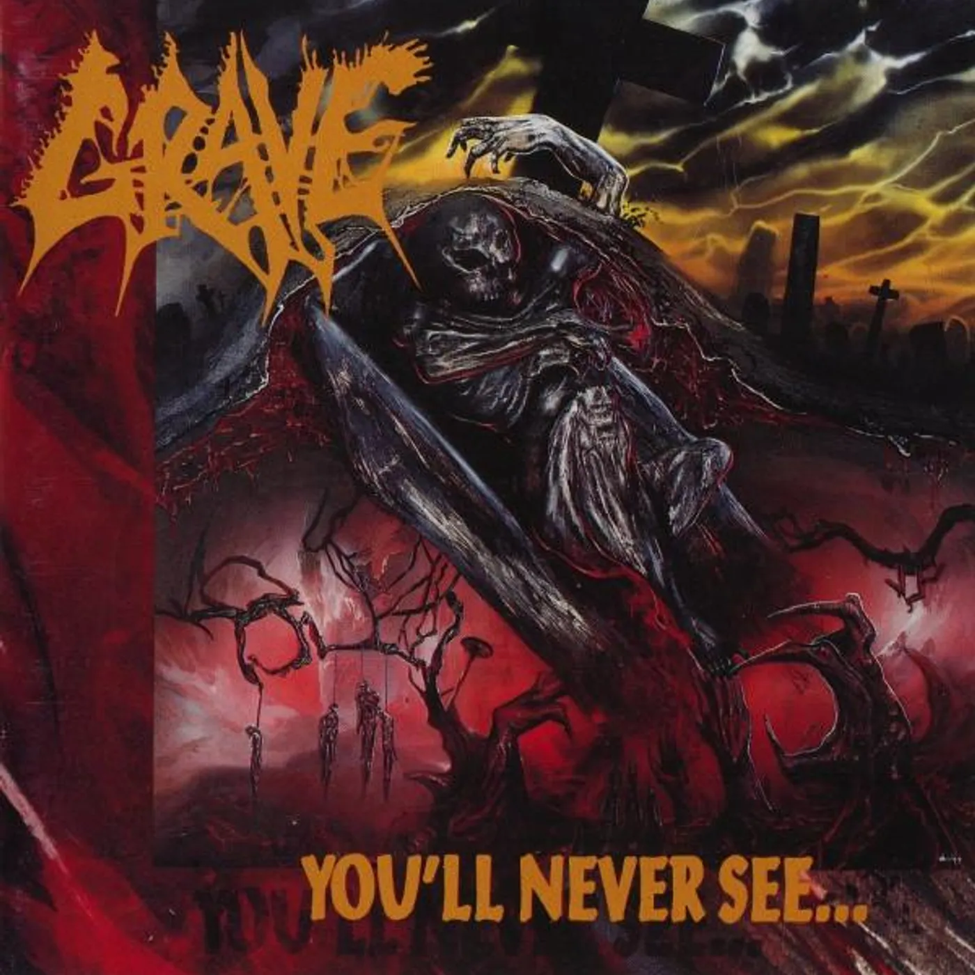 Grave YOU'LL NEVER SEE Vinyl Record