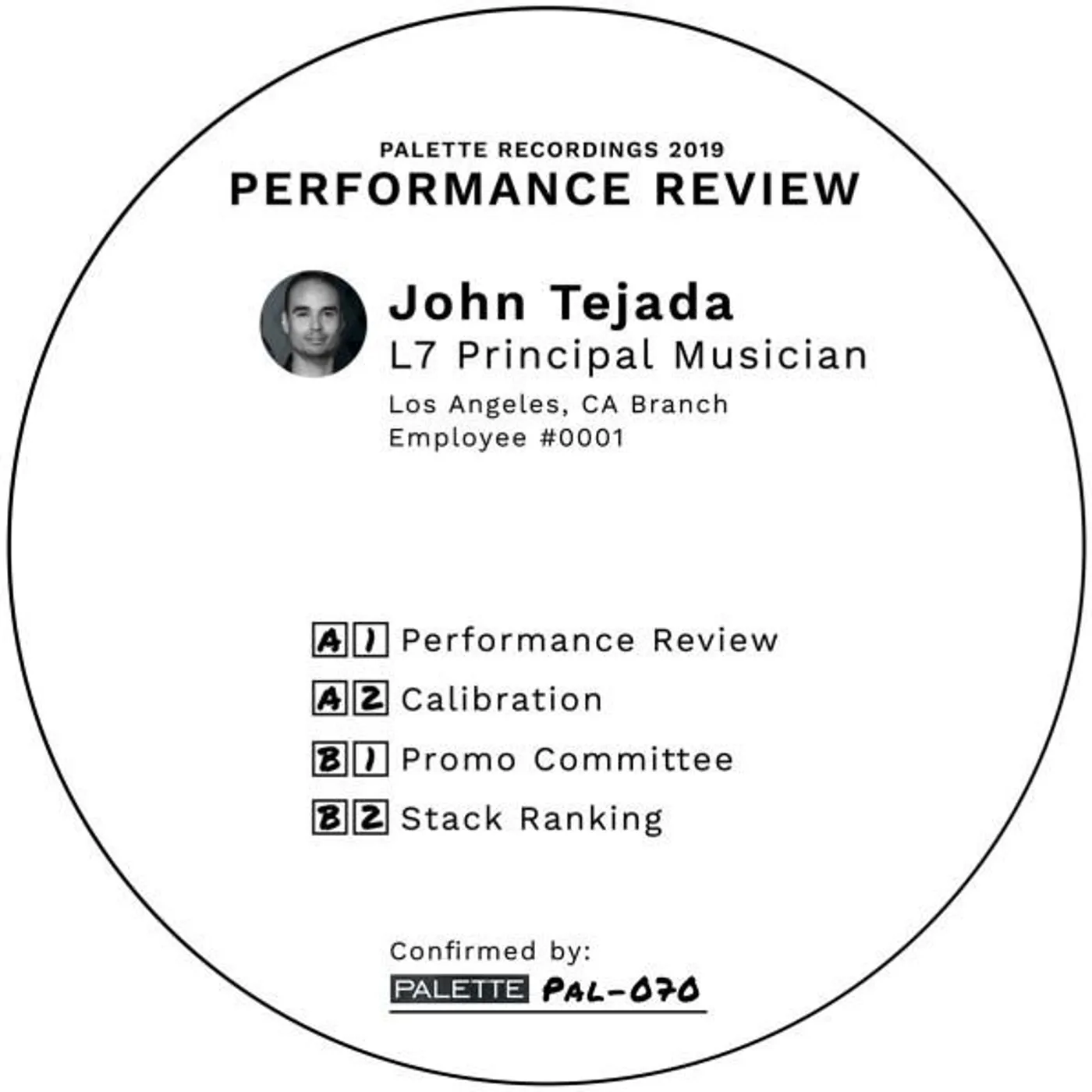 John Tejada Performance Review Vinyl Record