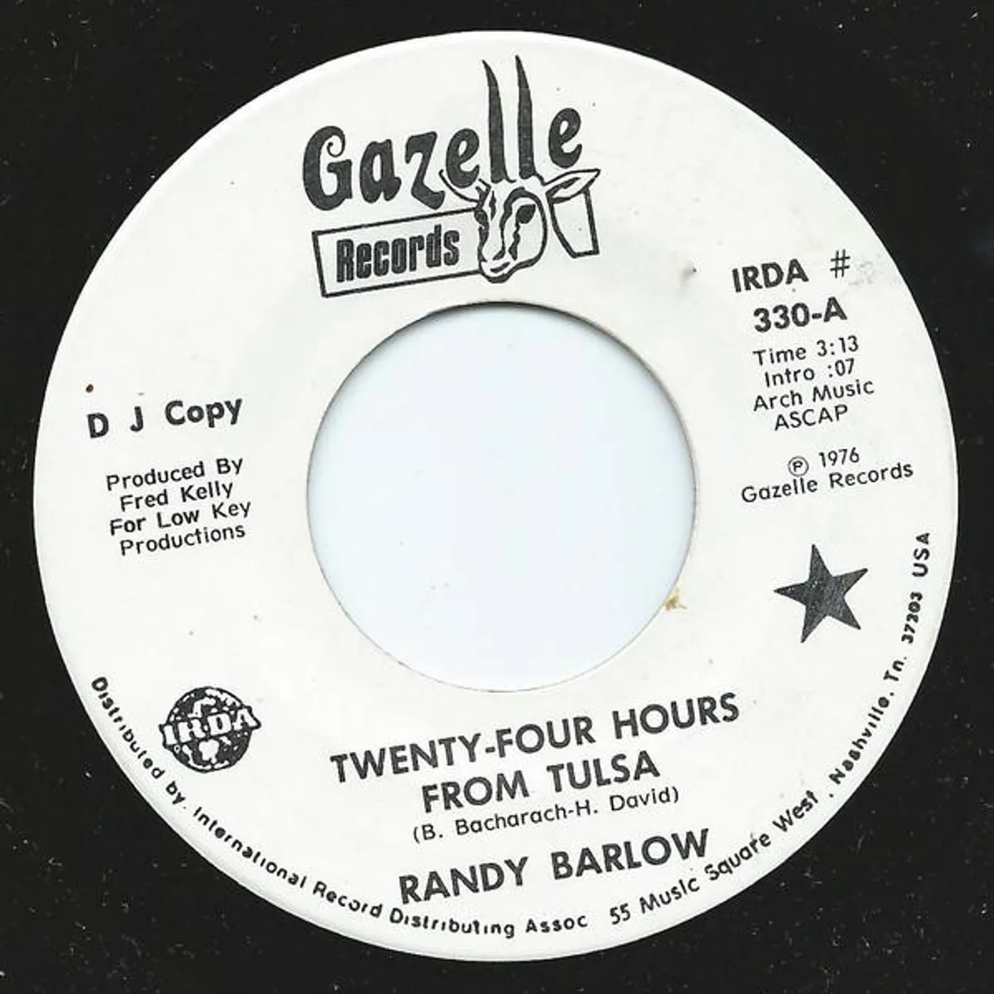 Randy Barlow TWENTY-FOUR HOURS FROM TULSA CD