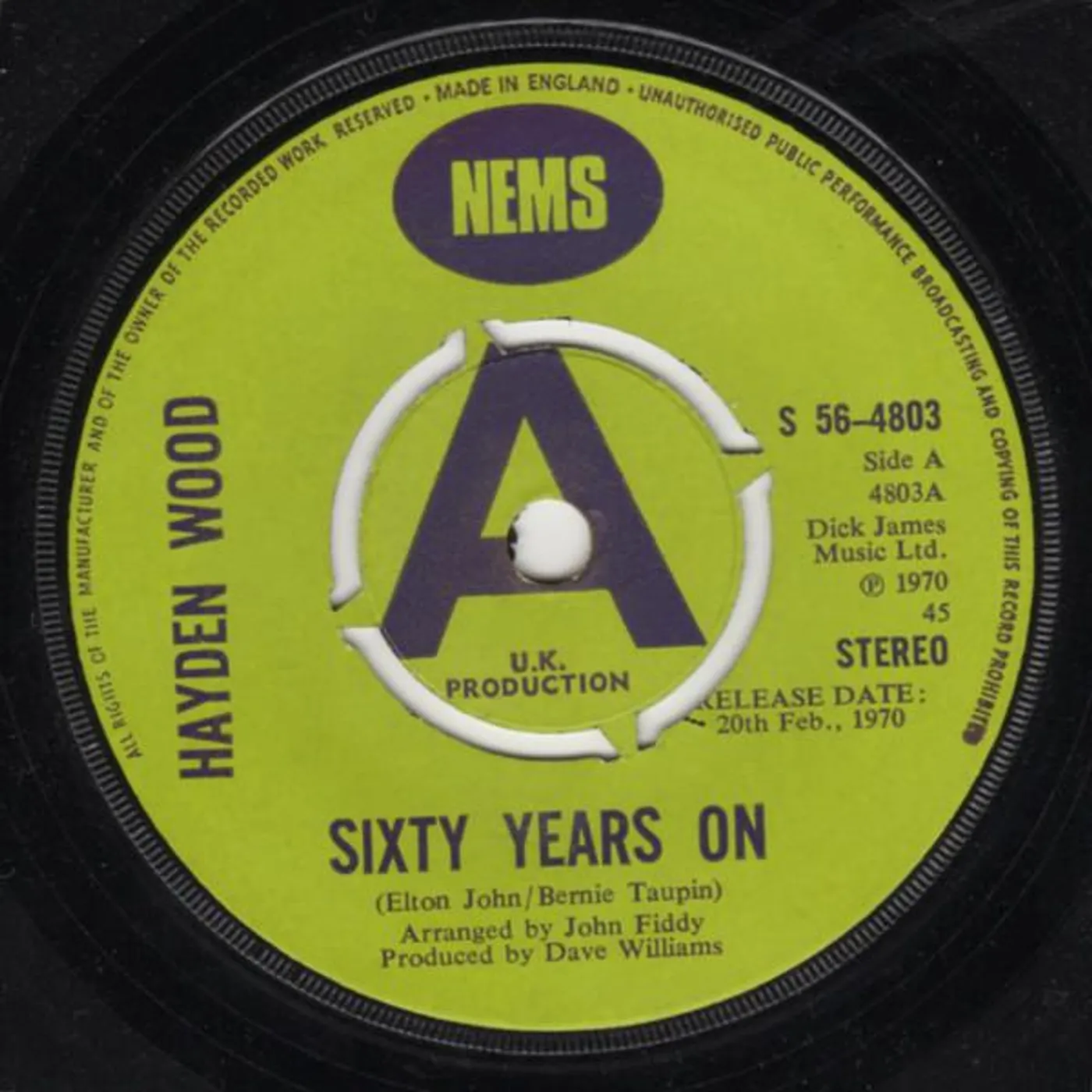 Hayden Wood SIXTY YEARS ON CD