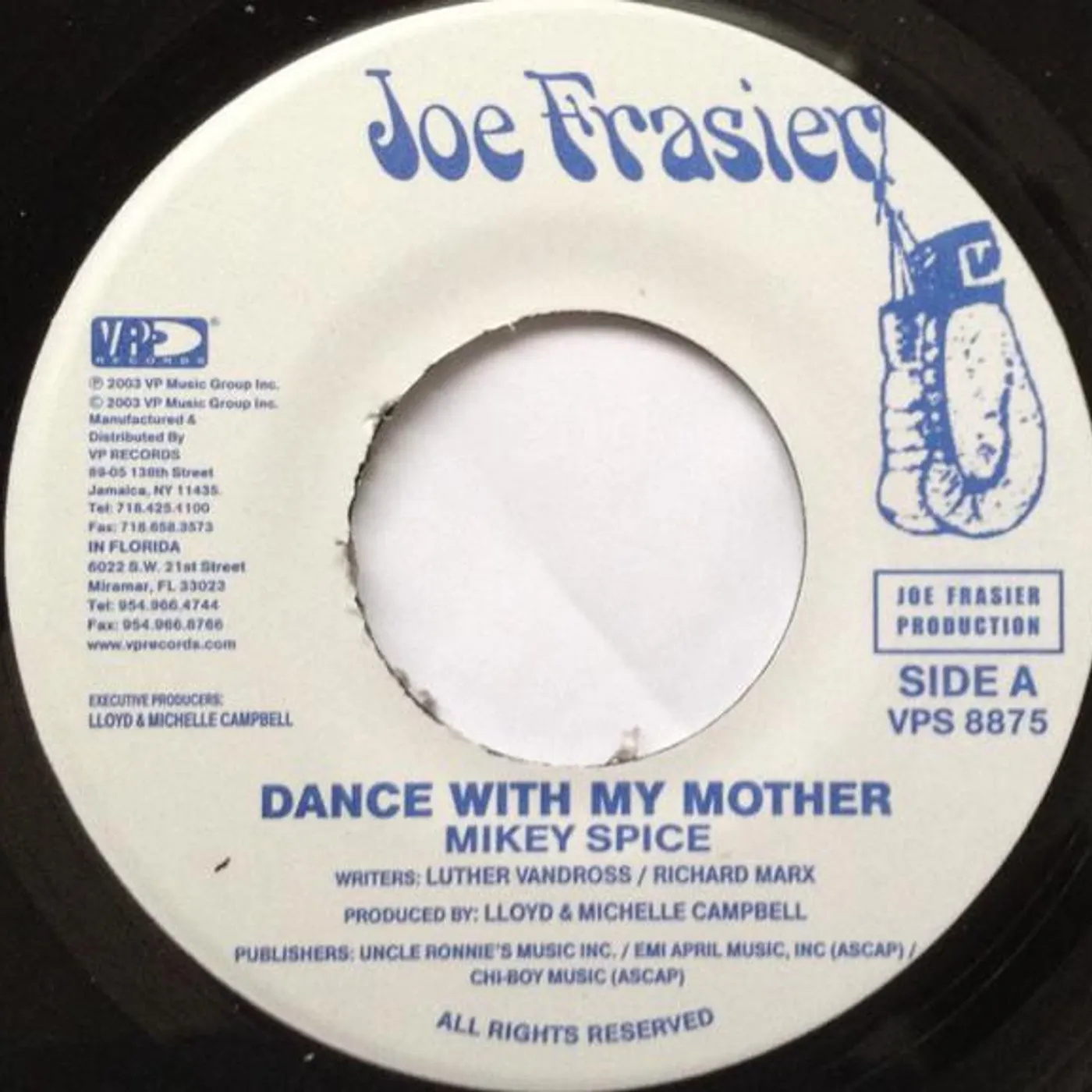 Mikey Spice DANCE WITH MY MOTHER Vinyl Record