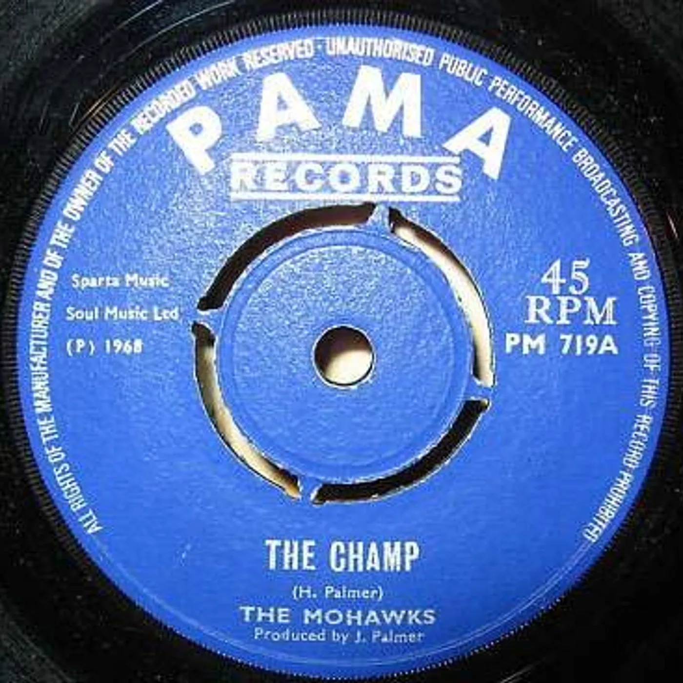 Mohawks Champ/Sound of The Witch Doctors Vinyl Record
