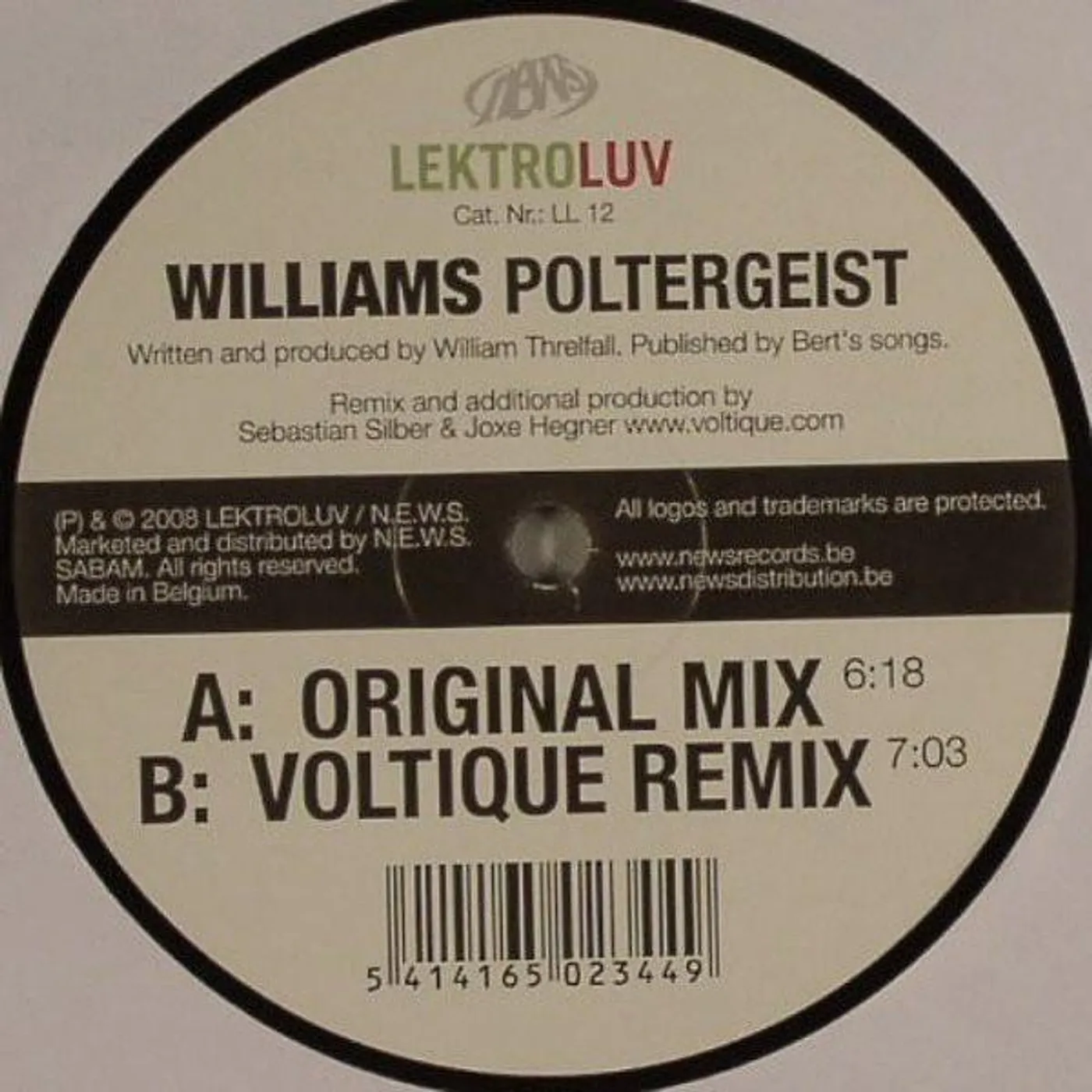 Williams Poltergeist Vinyl Record