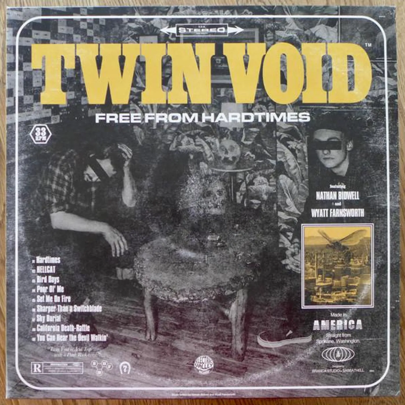 Twin Void FREE FROM HARDTIMES (RED VINYL) Vinyl Record