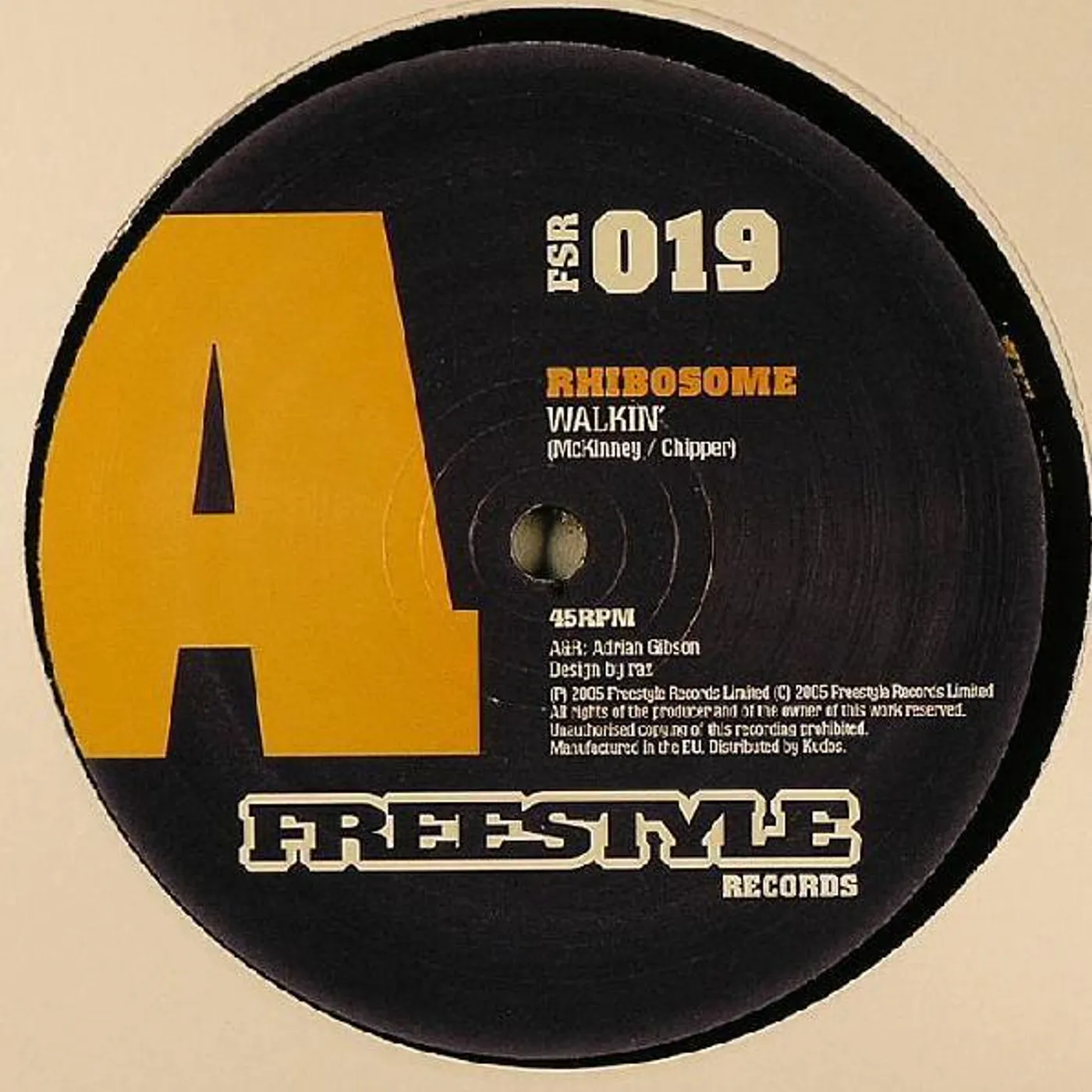 Rhibosome WALKIN' Vinyl Record - UK Release