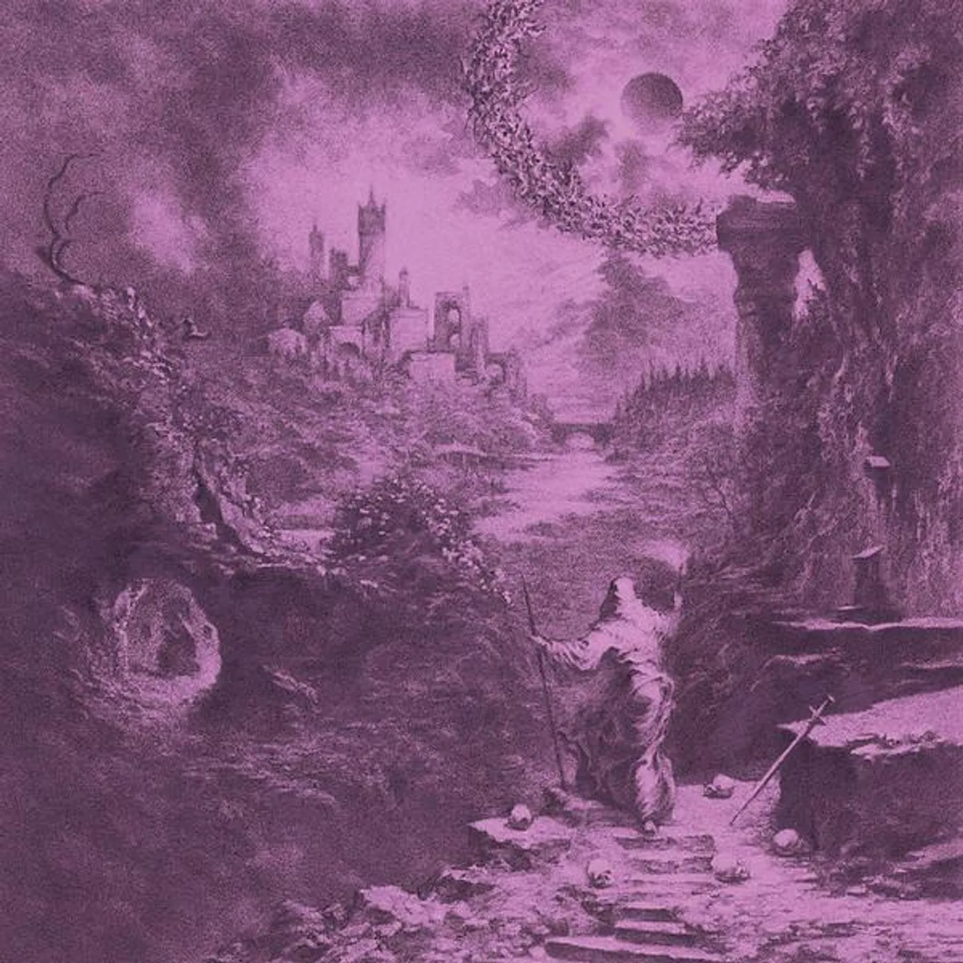 Devil Master ECSTASIES OF NEVER ENDING NIGHT (BLACK ICE WITH VIOLET, HOT PINK & BABY PINK SPLATTER VINYL) Vinyl Record