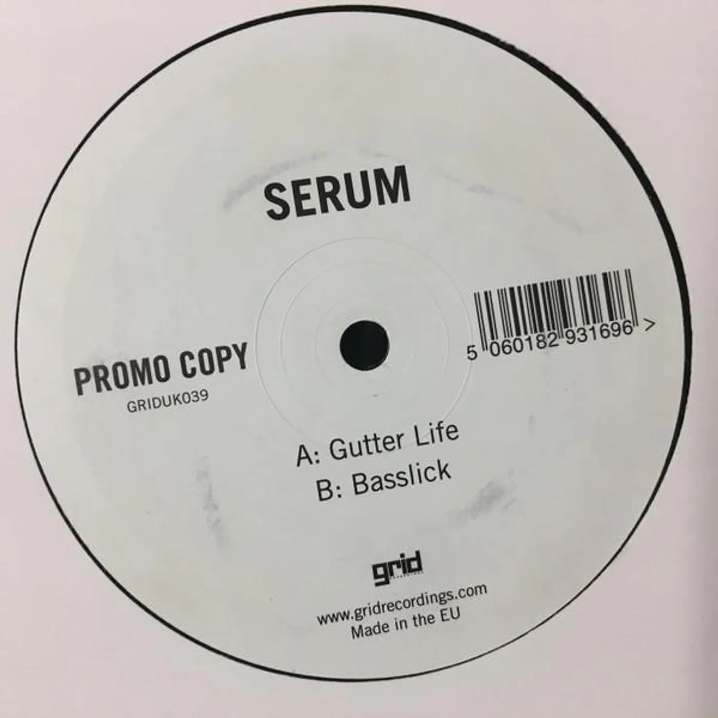 Serum GUTTER LIFE/BASSLICK Vinyl Record