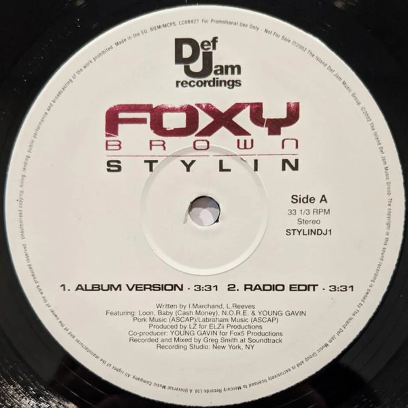 Foxy Brown STYLIN (X6) Vinyl Record