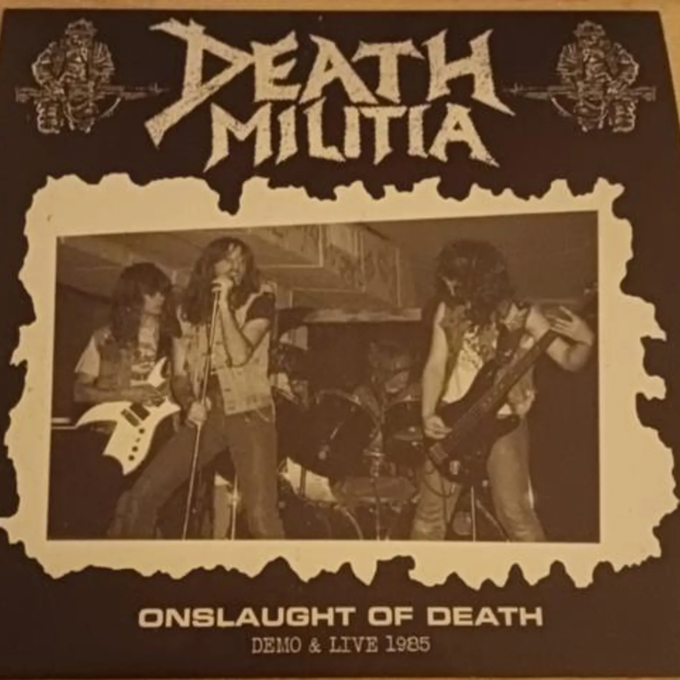 Death Militia ONSLAUGHT OF DEATH: DEMO & LIVE 1985 Vinyl Record
