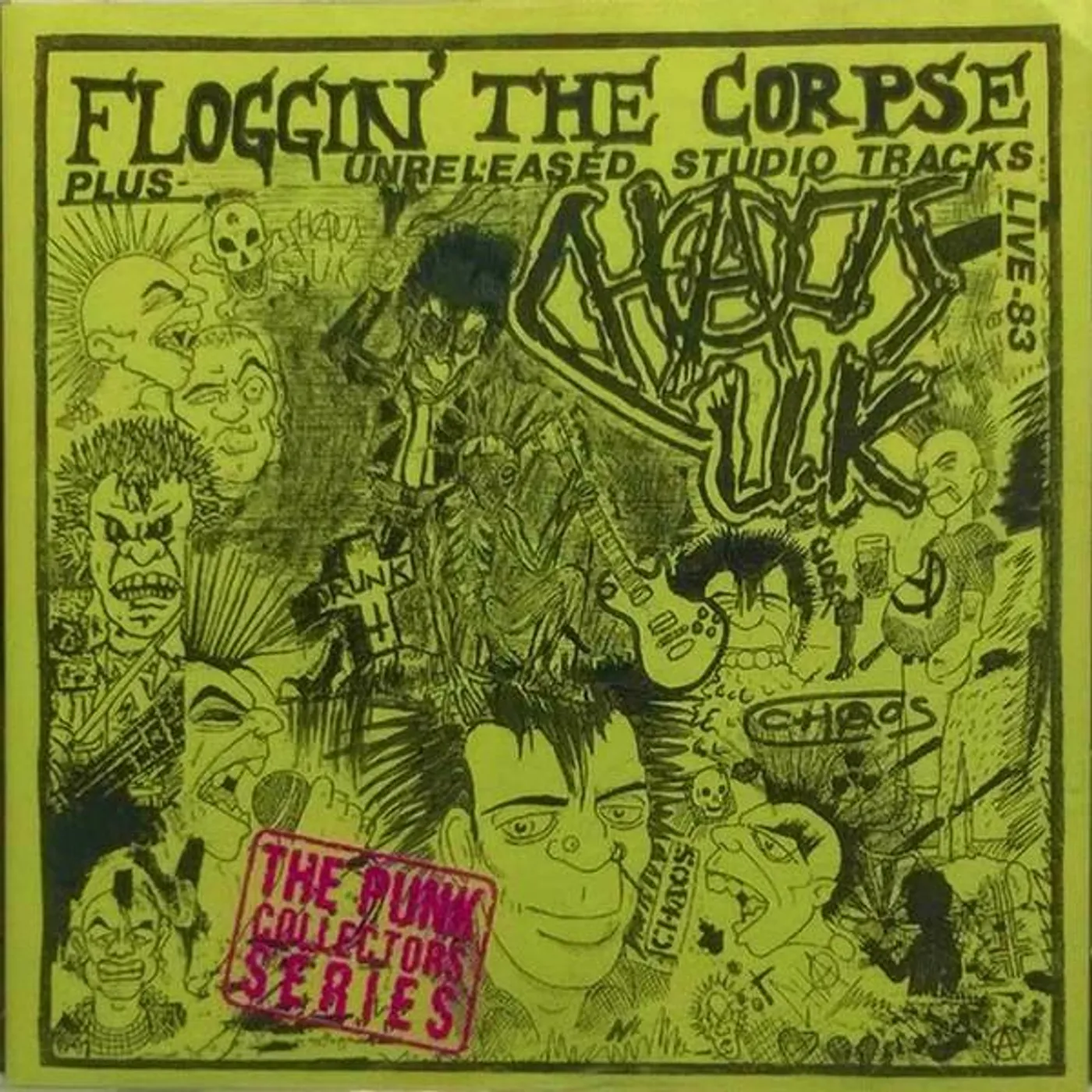 Chaos UK Floggin' The Corpse Vinyl Record