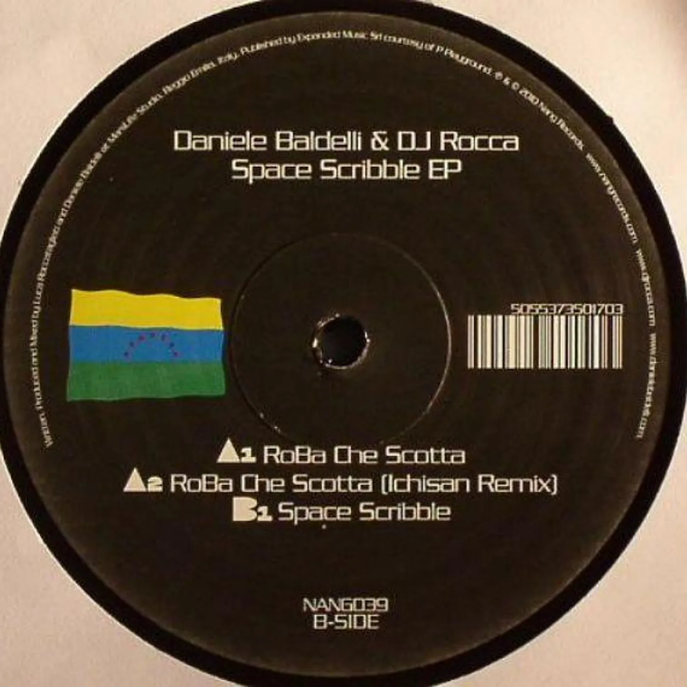 Daniele Baldelli & DJ Rocca SPACE SCRIBBLE EP Vinyl Record - UK Release