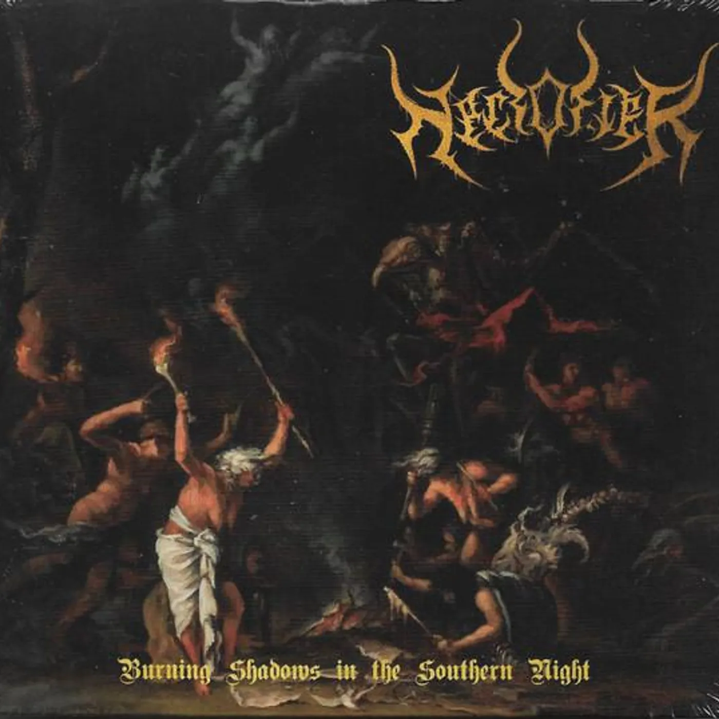 Necrofier BURNING SHADOWS IN THE SOUTHERN NIGHT Vinyl Record