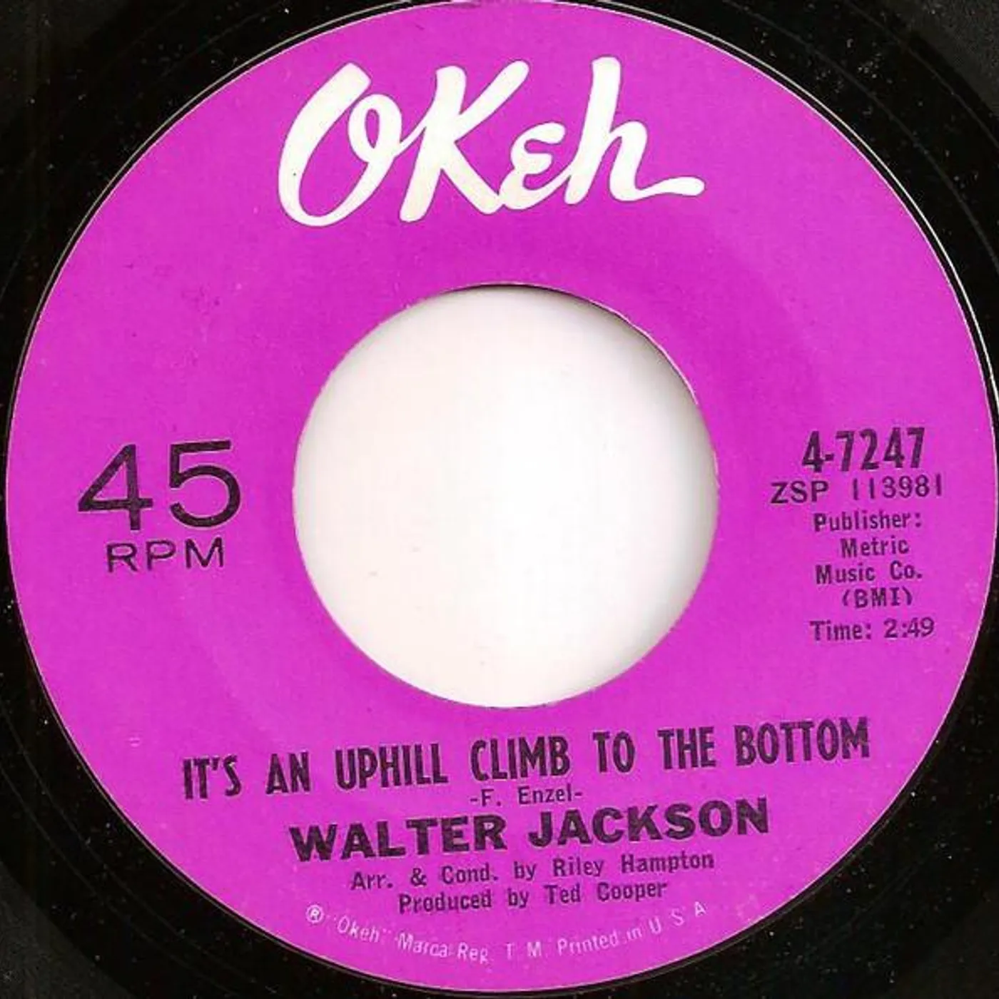 Walter Jackson IT'S AN UPHILL CLIMB (TO THE BOTTOM) CD