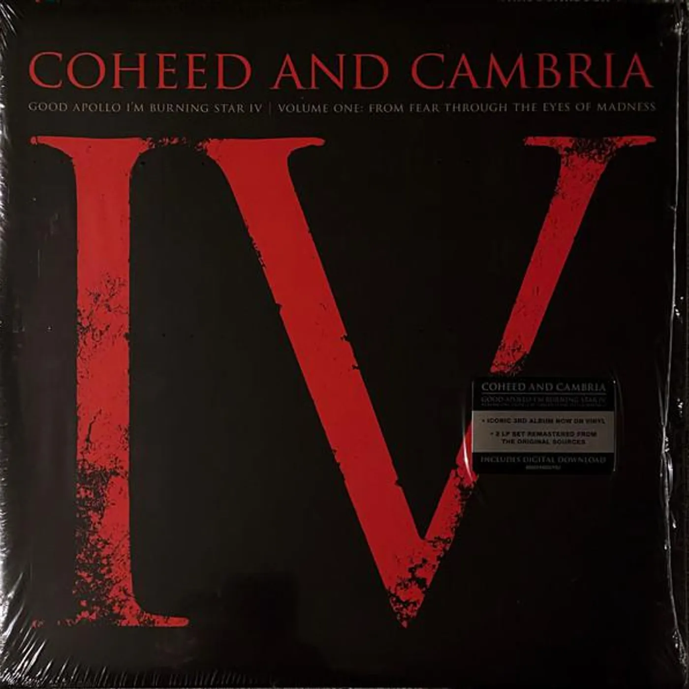 Coheed and Cambria GOOD APOLLO I'M BURNING STAR IV VOL.1:  FROM FEAR THROUGH THE EYES OF MADNESS (2LP/150G/DLCARD) Vinyl Record