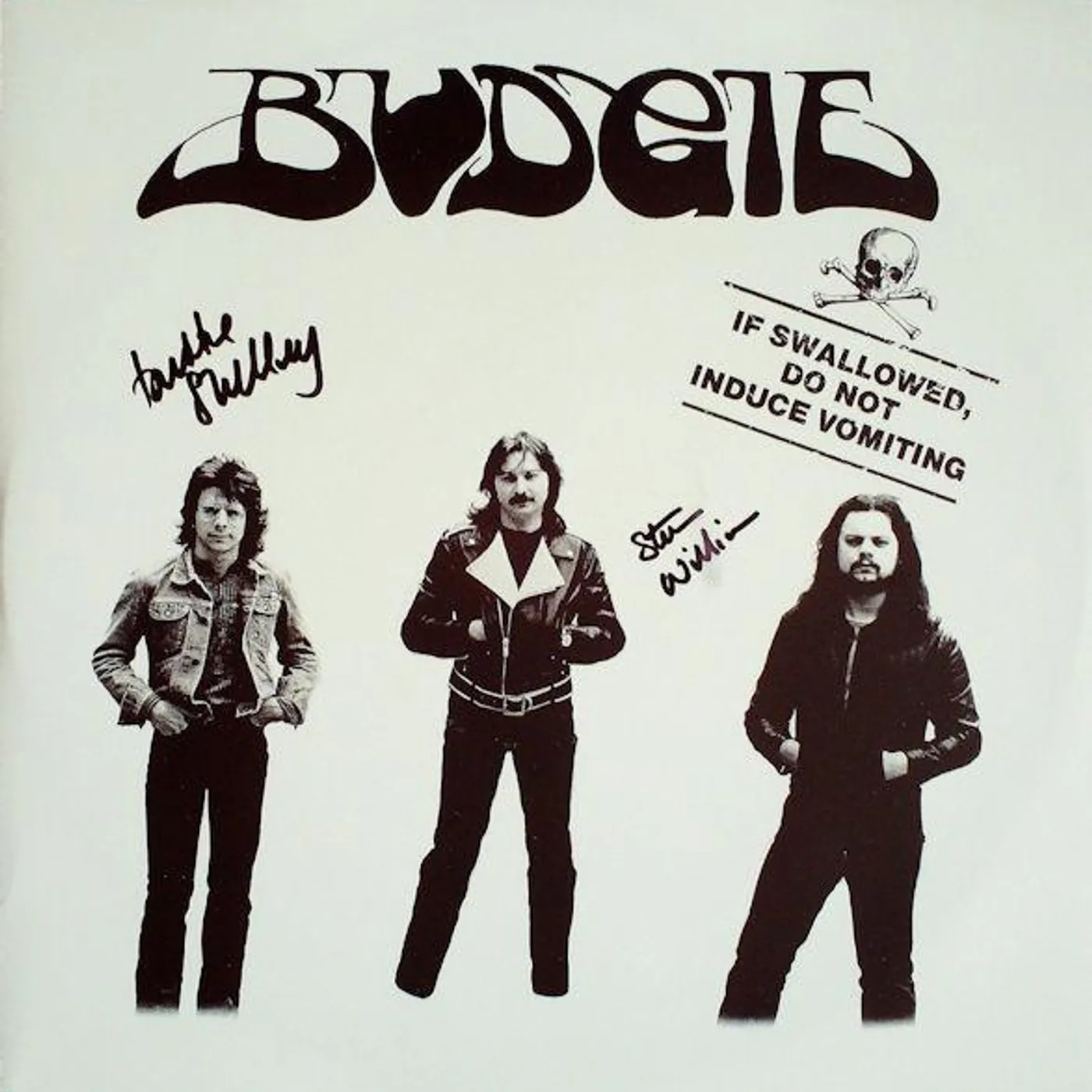 Budgie IF SWALLOWED DO NOT INDUCE VOMITING Vinyl Record