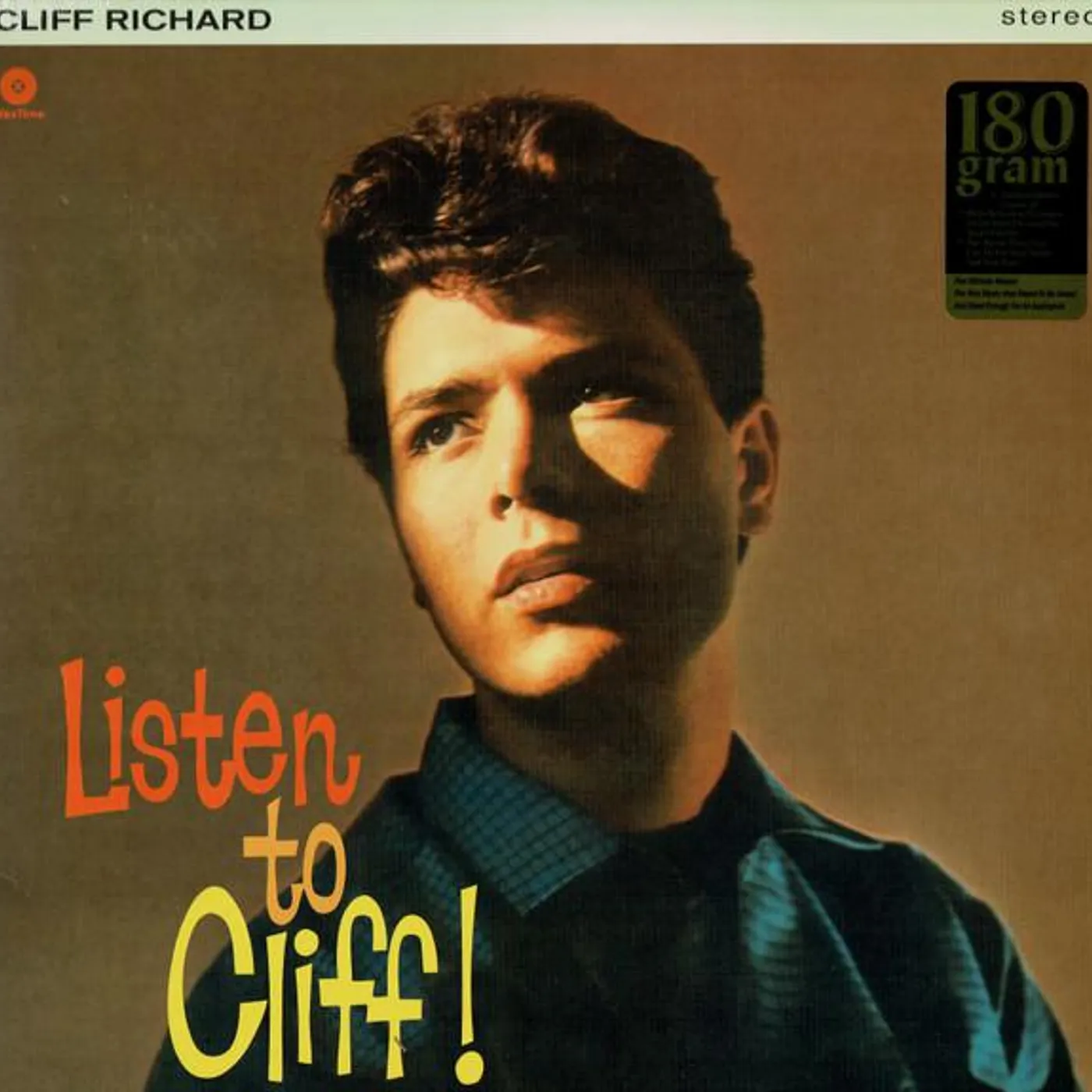 Cliff Richard LISTEN TO CLIFF (2 BONUS TRACKS) (180G/DMM MASTER/LIMITED) Vinyl Record