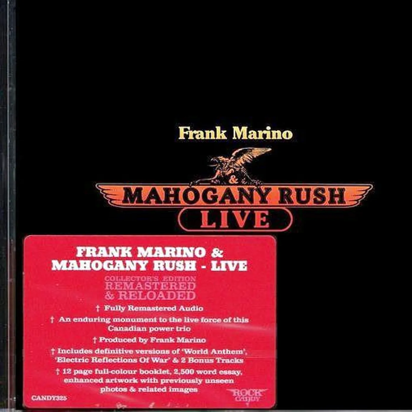 Frank Marino & Mahogany Rush LIVE CD