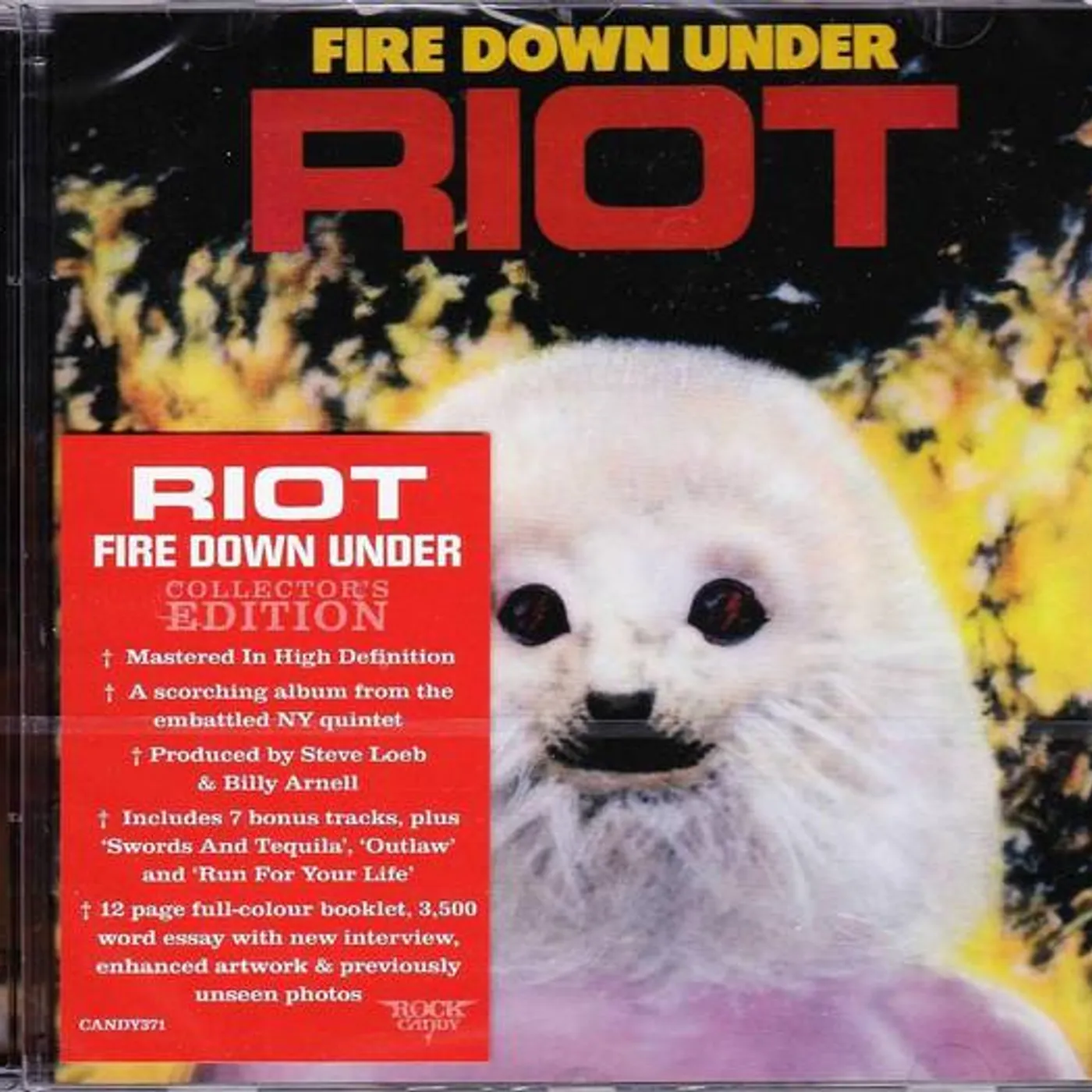 Riot FIRE DOWN UNDER CD