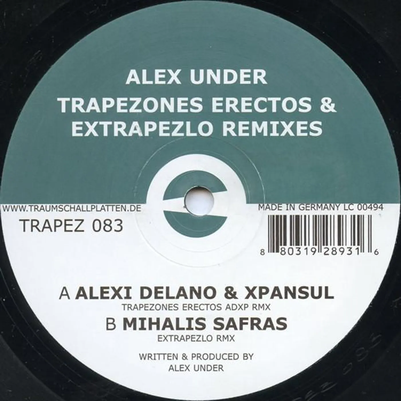 Alex Under TRAPEZONES ERECTOS & EXTRAPEZIO Vinyl Record