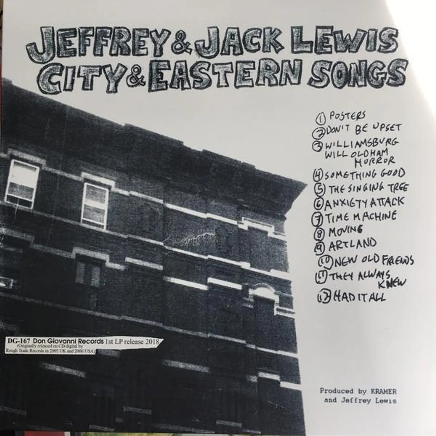 Jeffrey Lewis & Jack CITY & EASTERN SONGS Vinyl Record