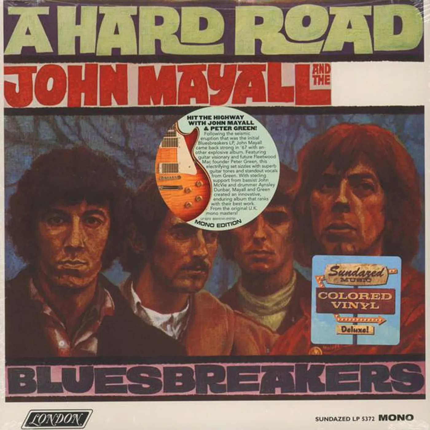 John Mayall & The Bluesbreakers 19224 HARD ROAD (WHITE VINYL) Vinyl Record
