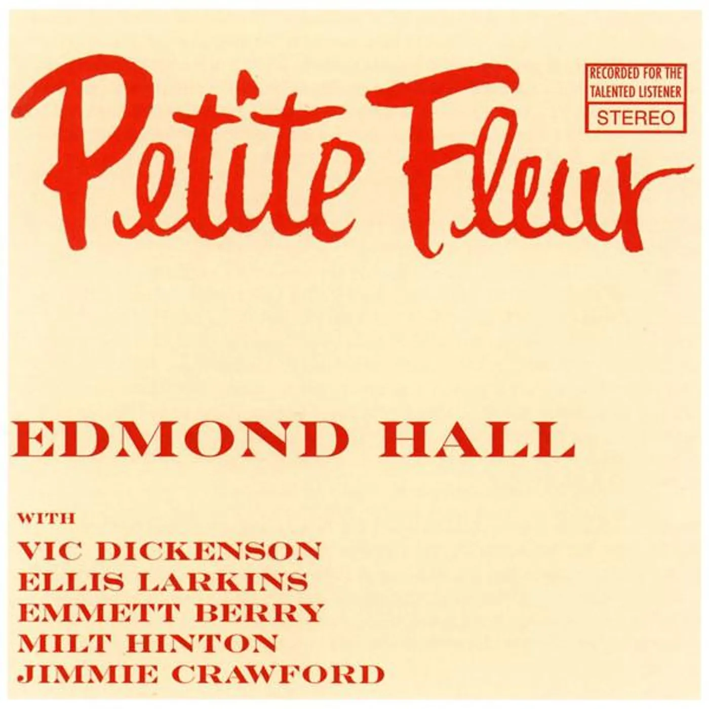 Edmond Hall PETITE FLEUR CD