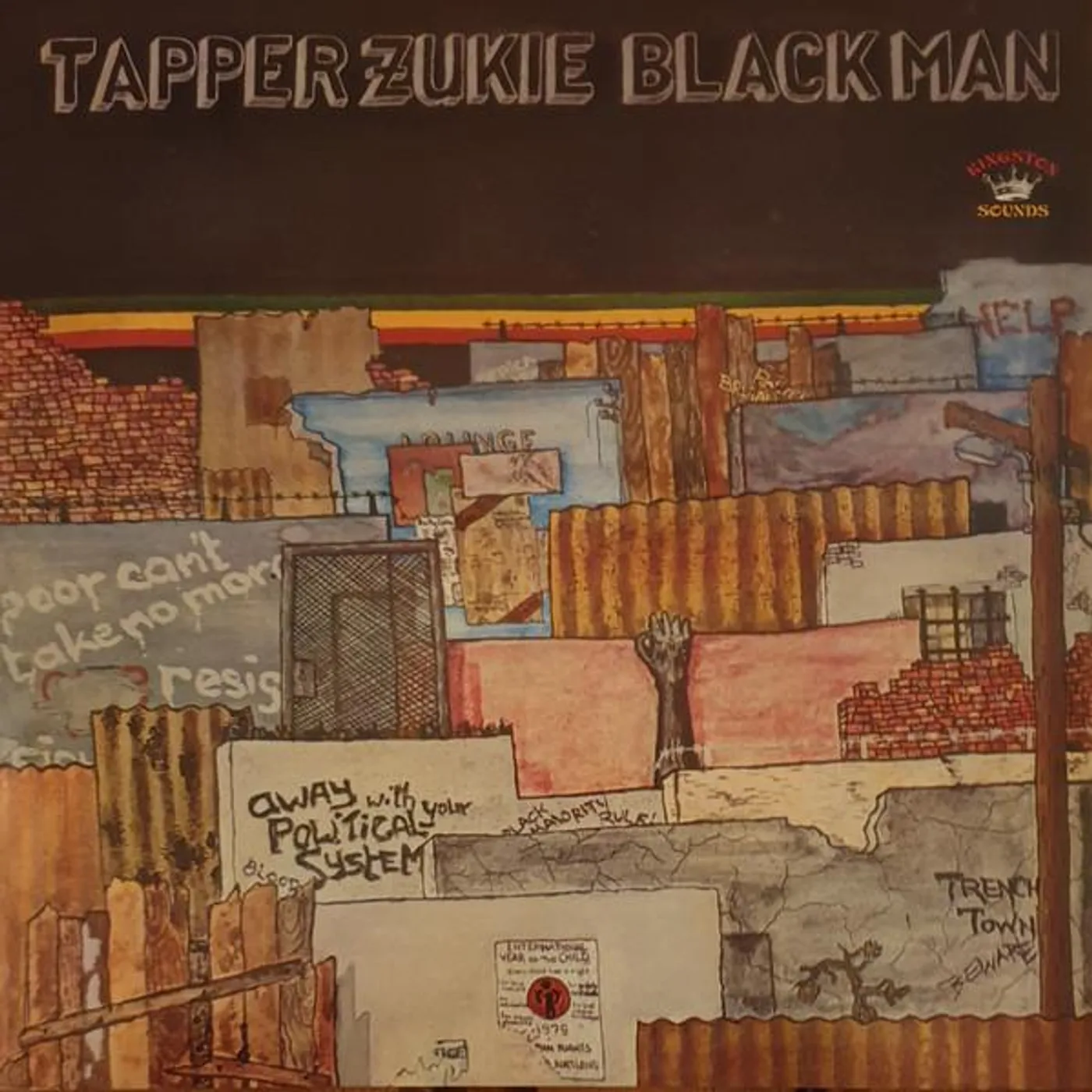 Tapper Zukie BLACK MAN Vinyl Record